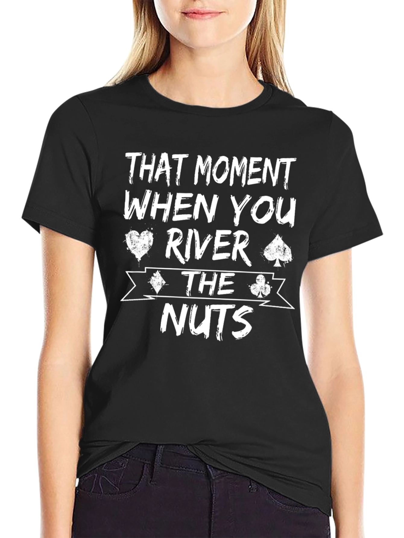 Poker Player River The Nuts Graphic T-Shirt