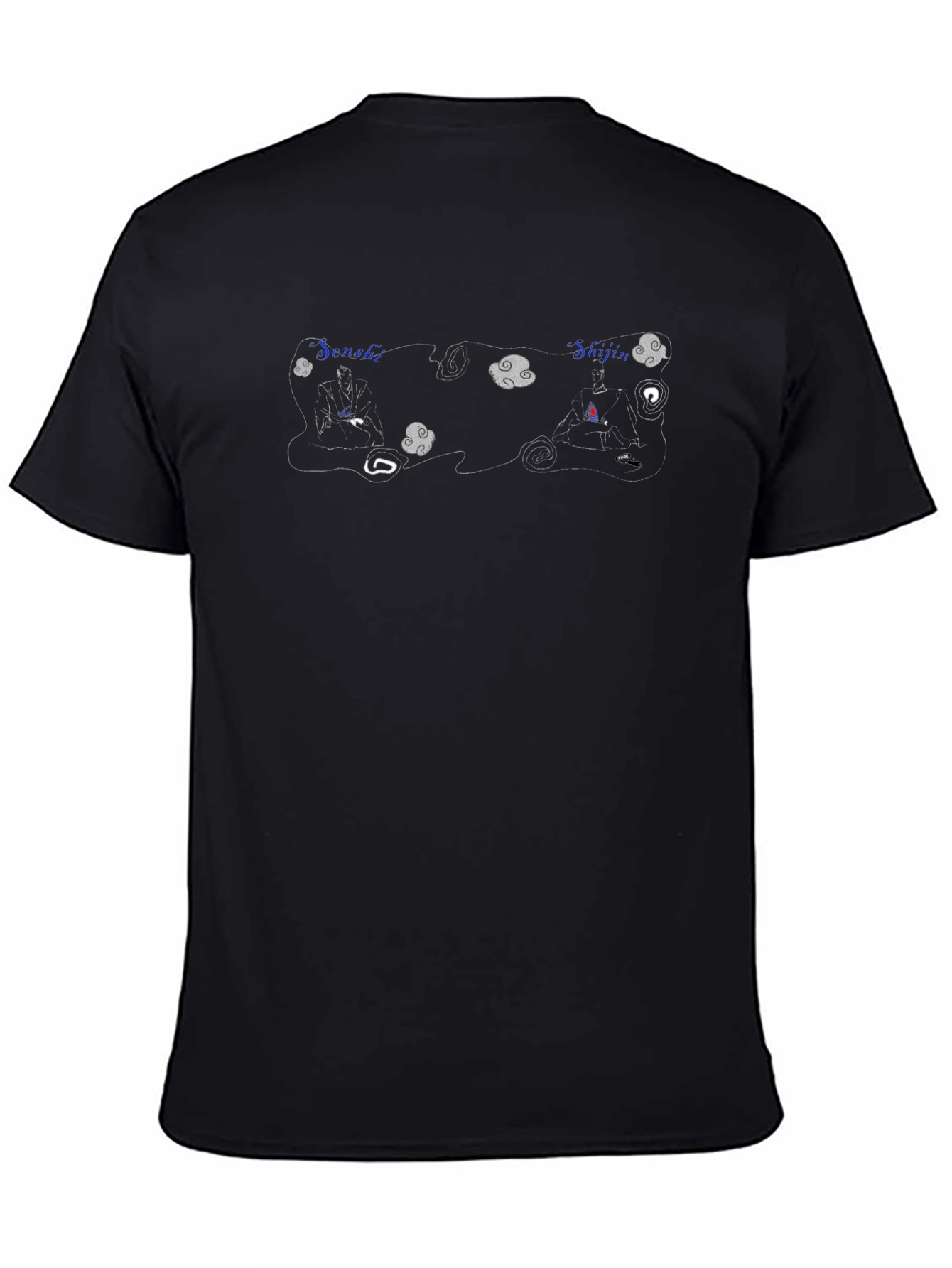 Black Graphic Tee - Senshi Shijin Design