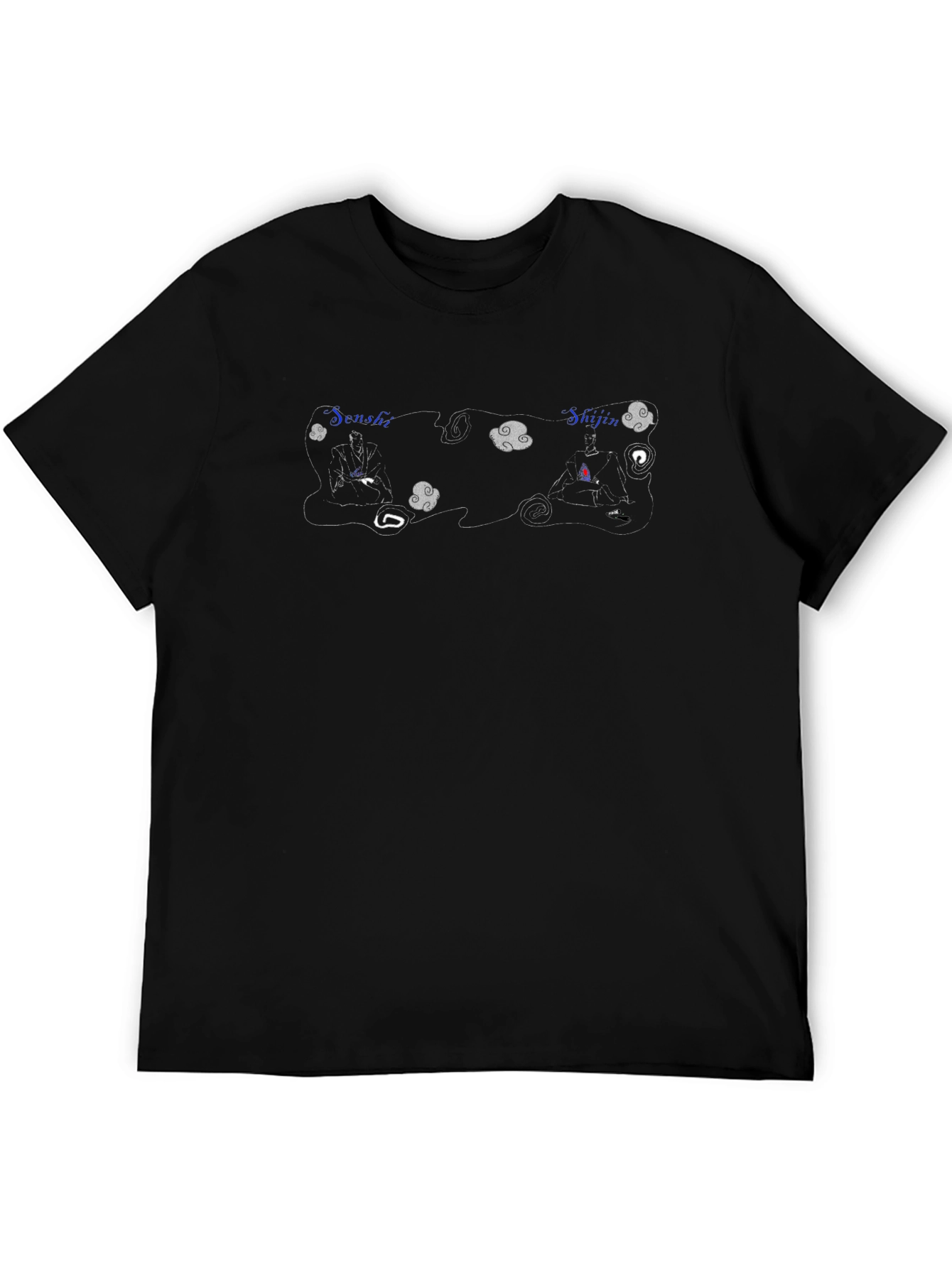 Black Graphic Tee - Senshi Shijin Design