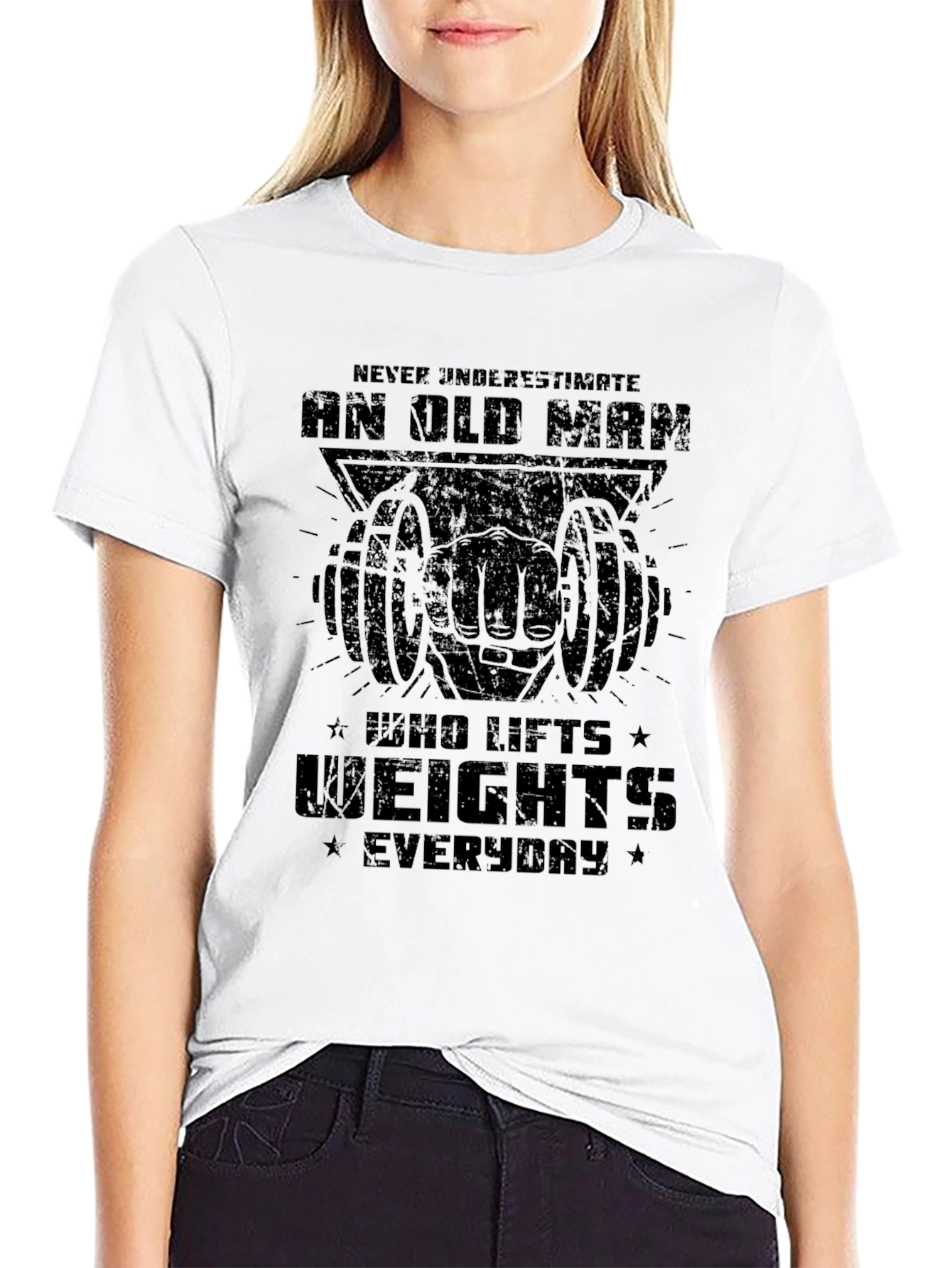 Old Man Who Lifts Weights T-Shirt