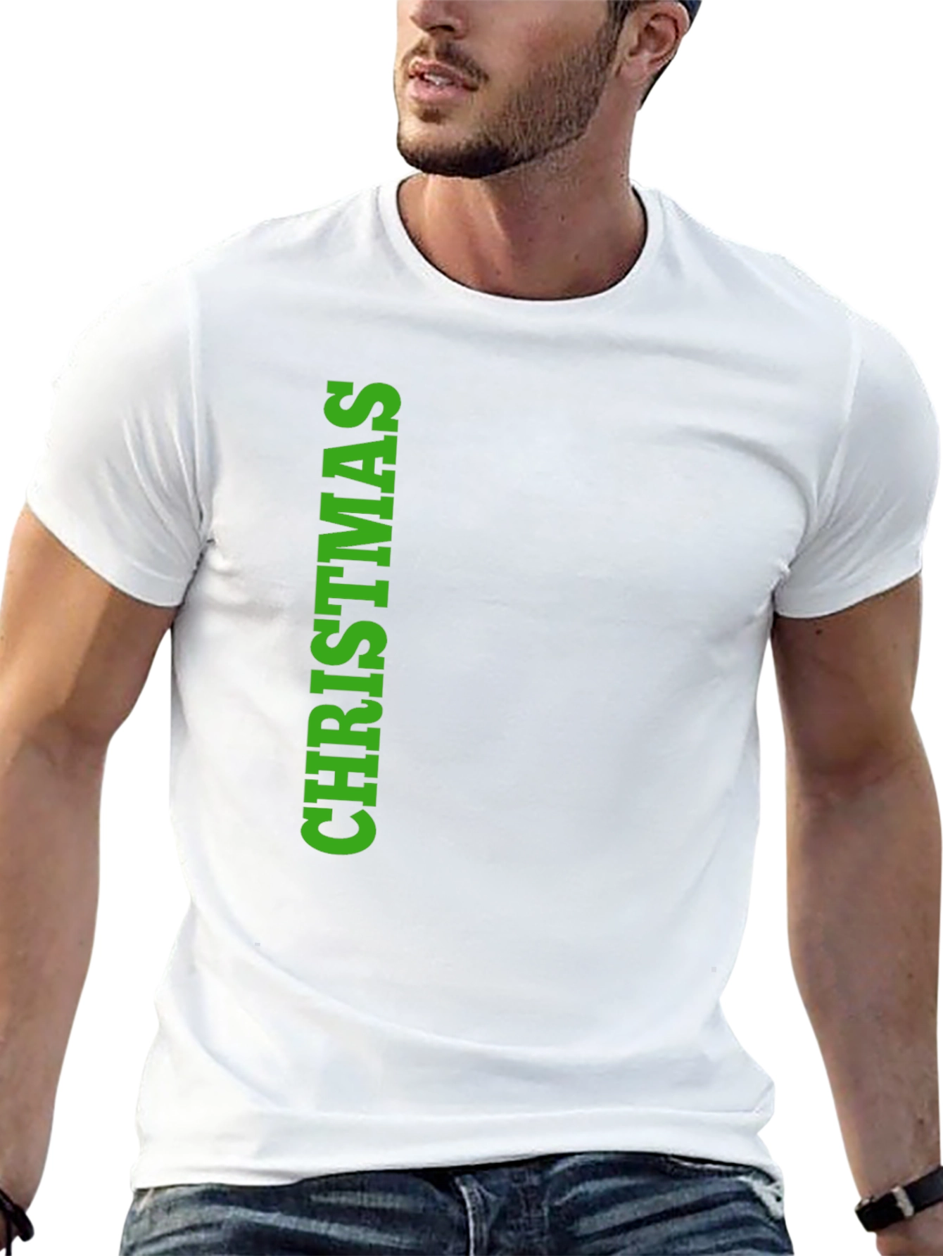 Christmas Graphic Tee - Black Holiday T-Shirt