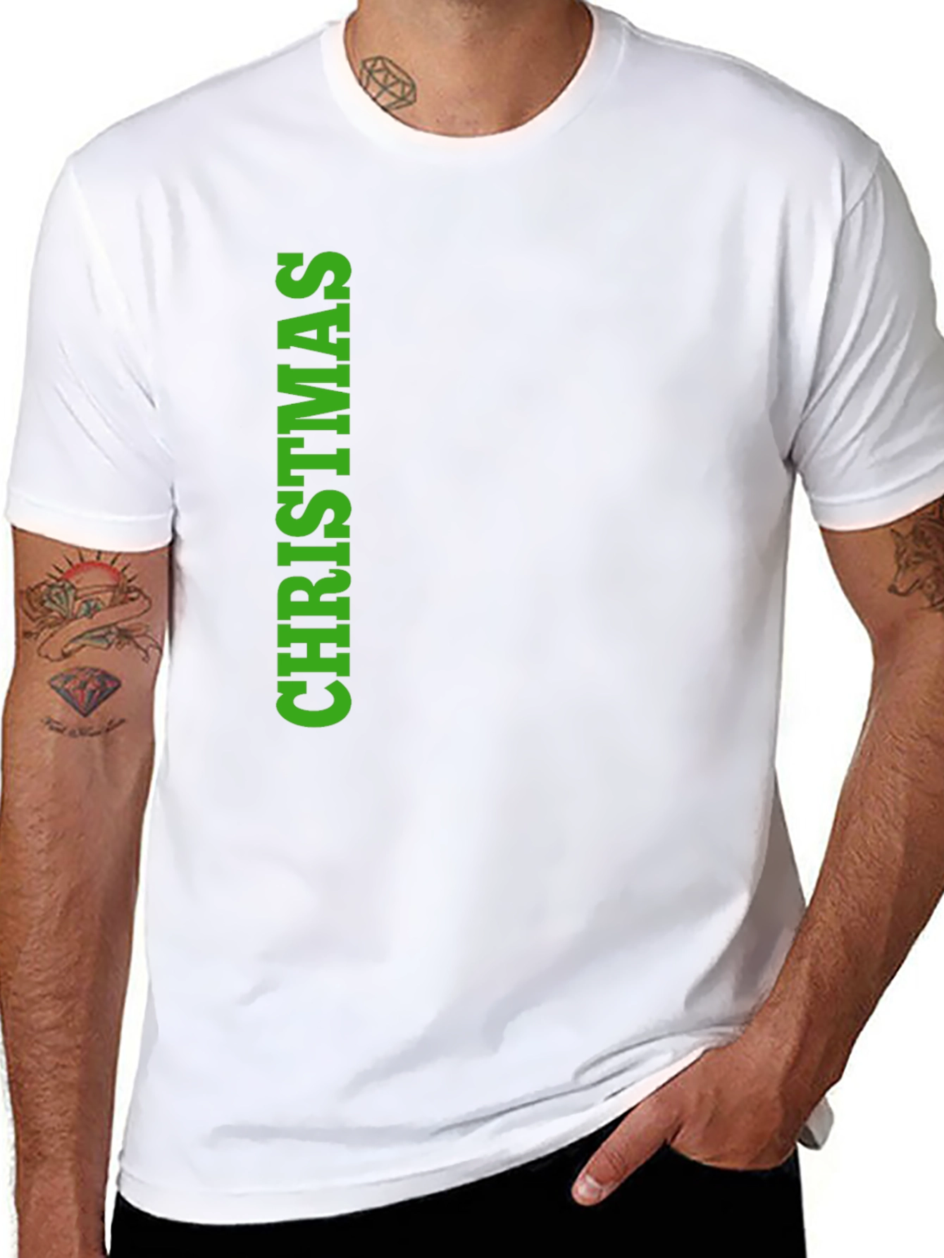 Christmas Graphic Tee - Black Holiday T-Shirt