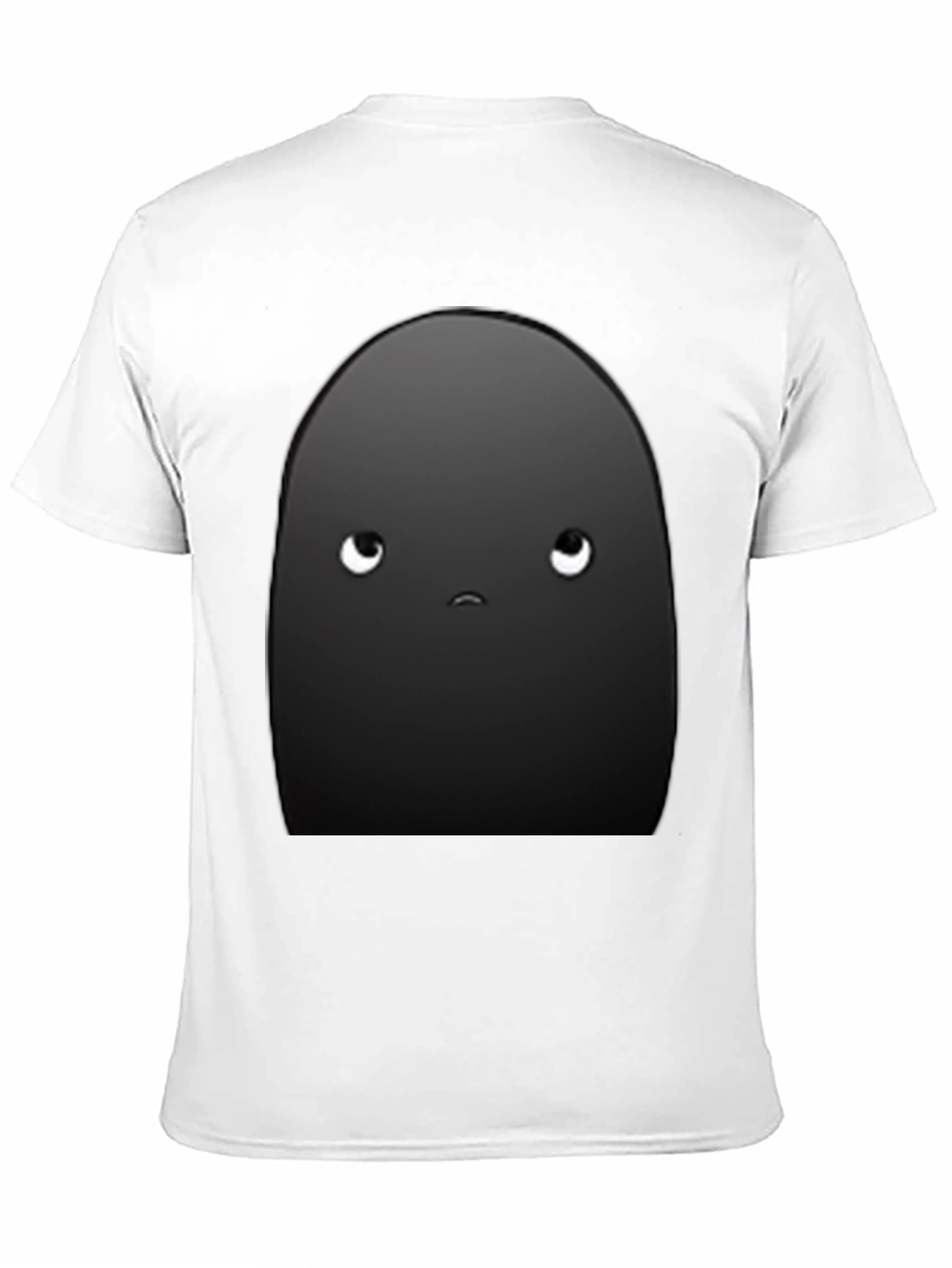 Sad Bean Black T-Shirt - Express Yourself!