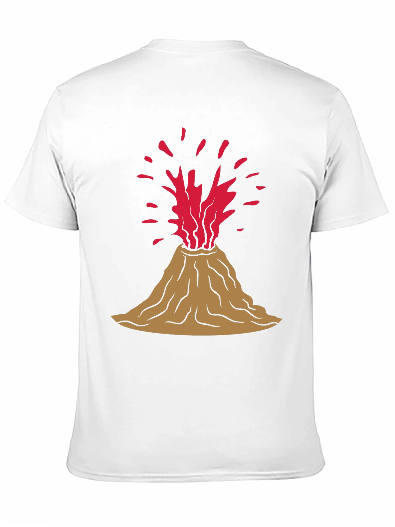 Volcano Eruption Graphic Tee - Black