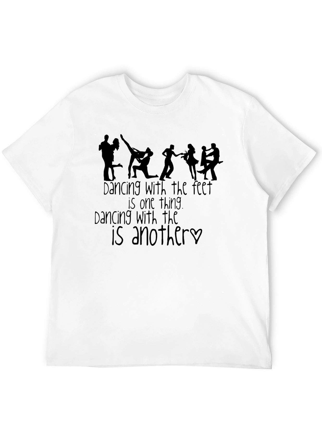 Dancing Feet Graphic Tee - Black