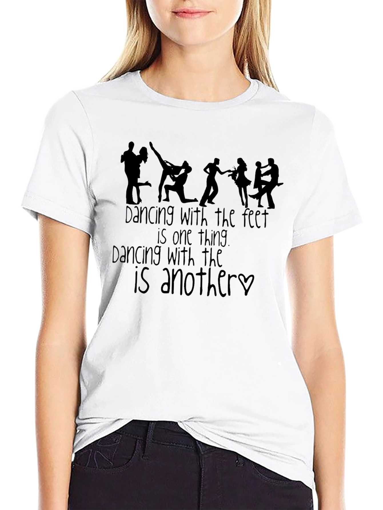 Dancing Feet Graphic Tee - Black