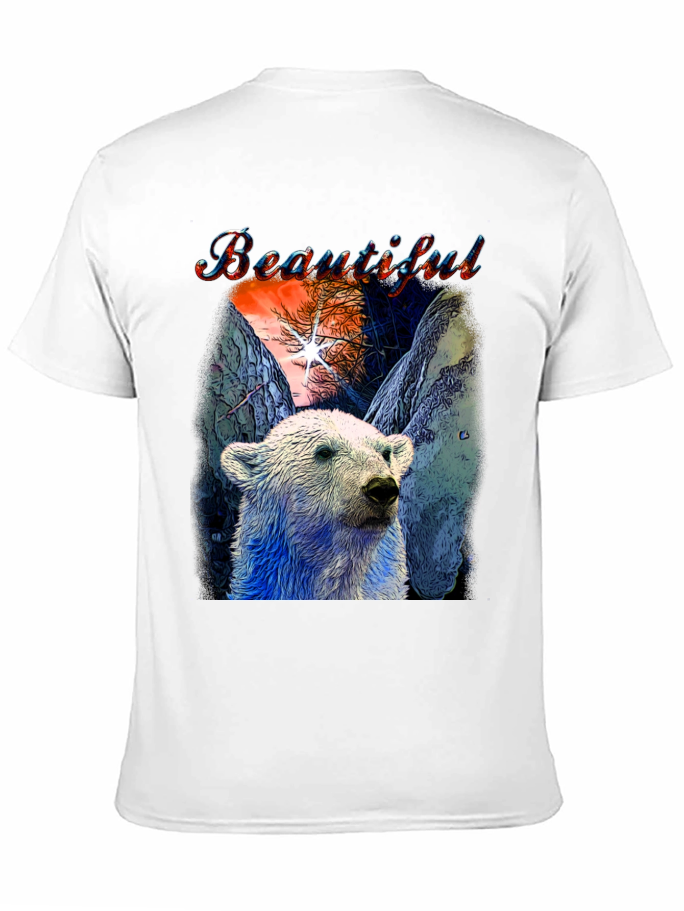 Beautiful Polar Bear Graphic T-Shirt