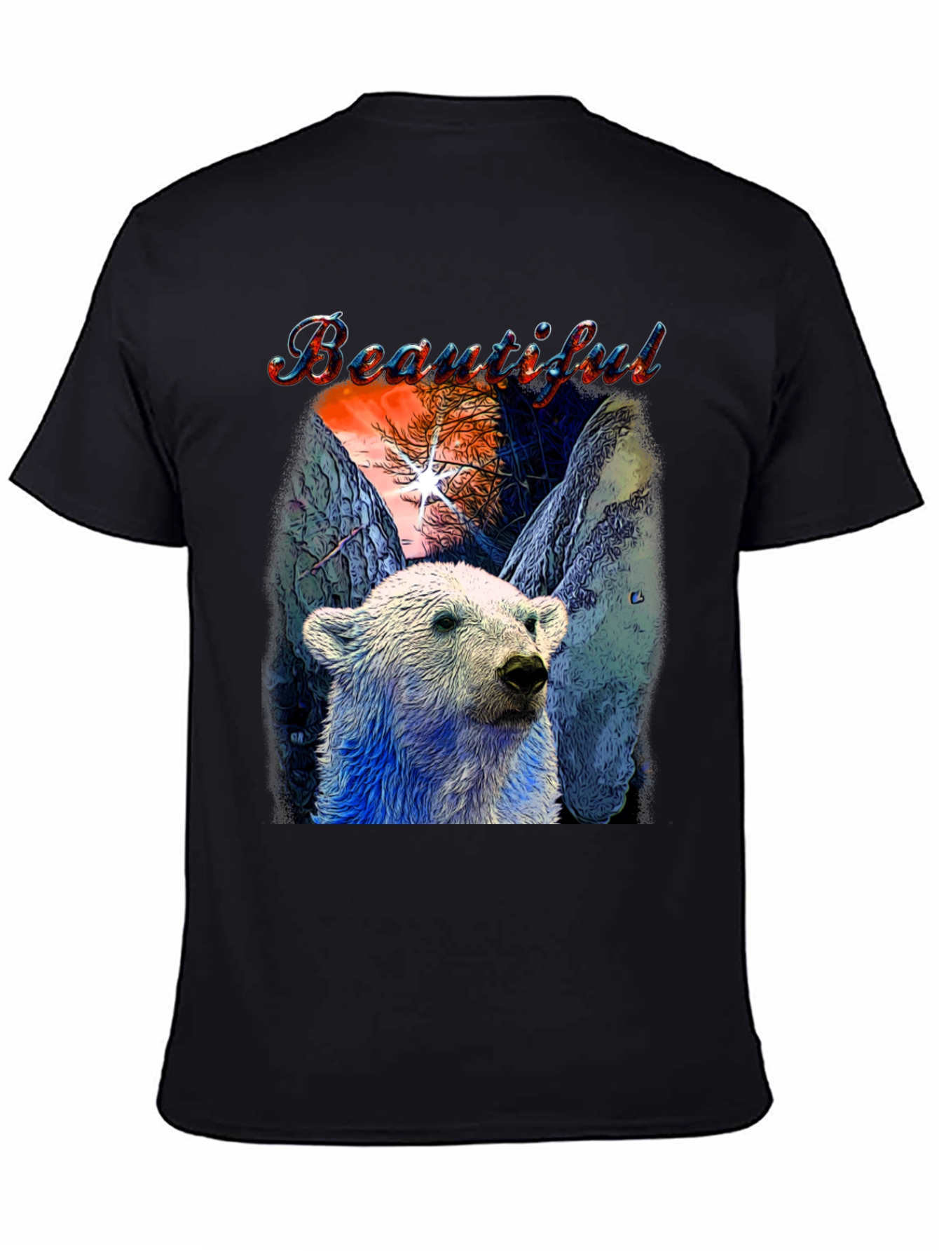 Beautiful Polar Bear Graphic T-Shirt