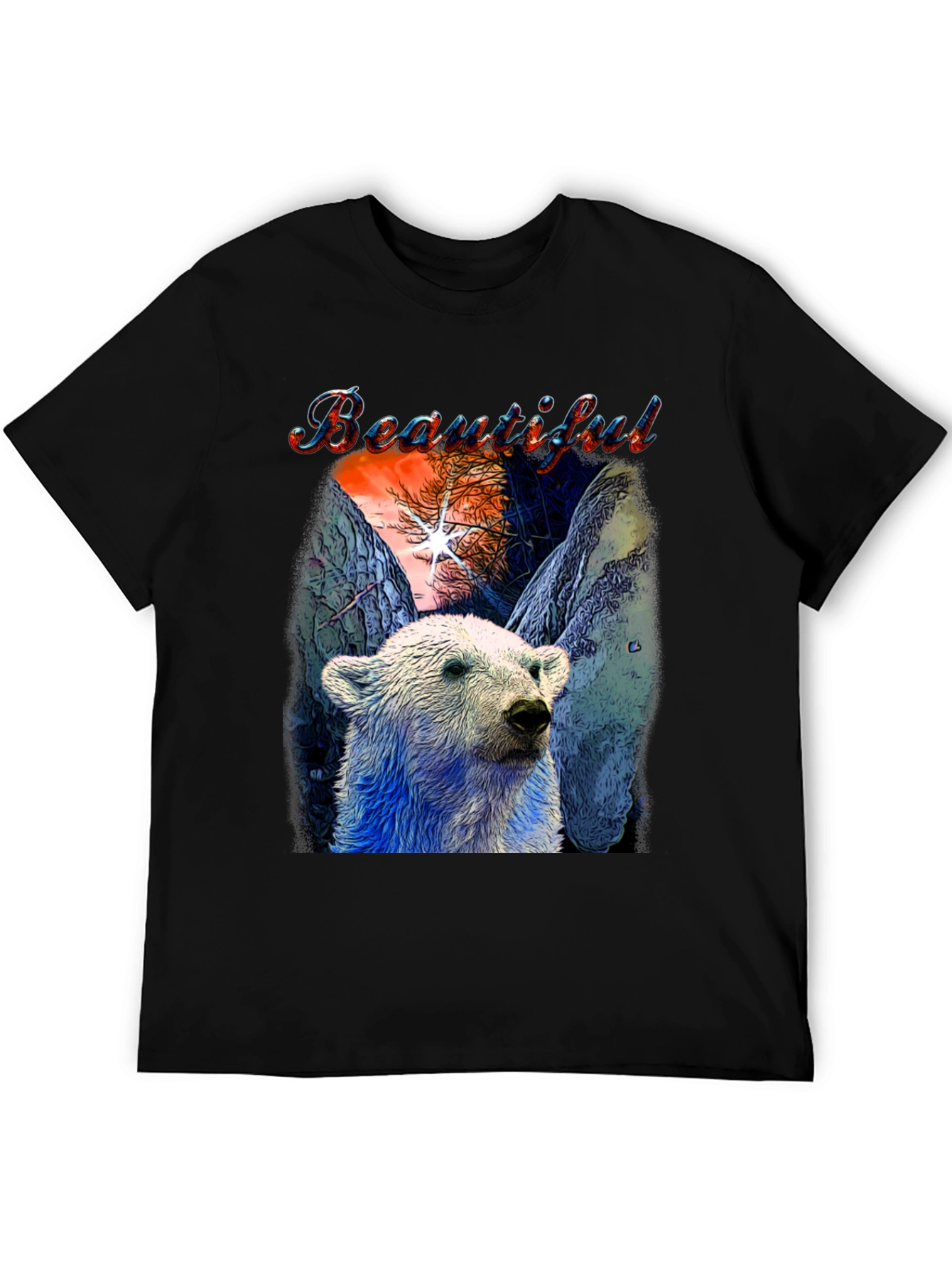 Beautiful Polar Bear Graphic T-Shirt