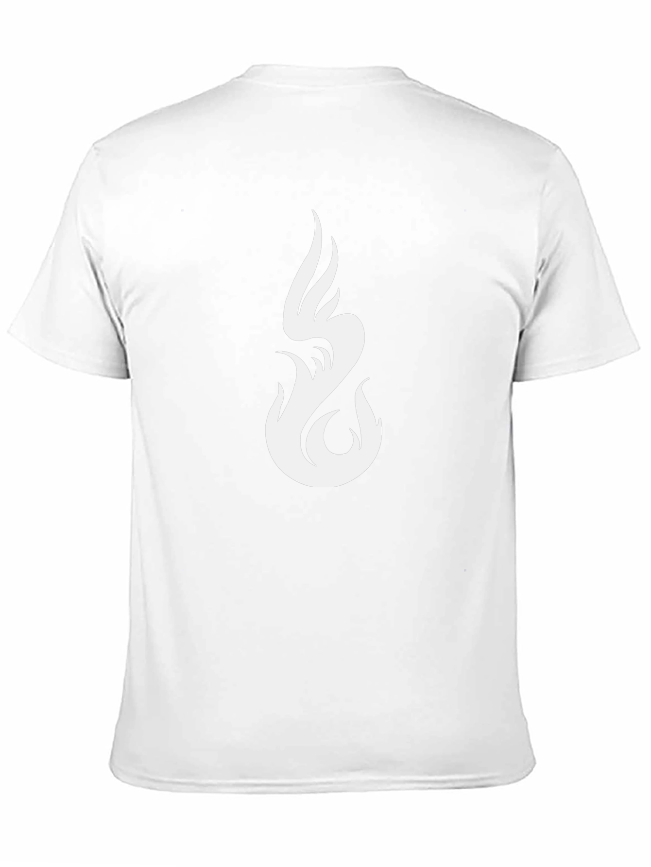 Flame Graphic Black Tee - Modern Style