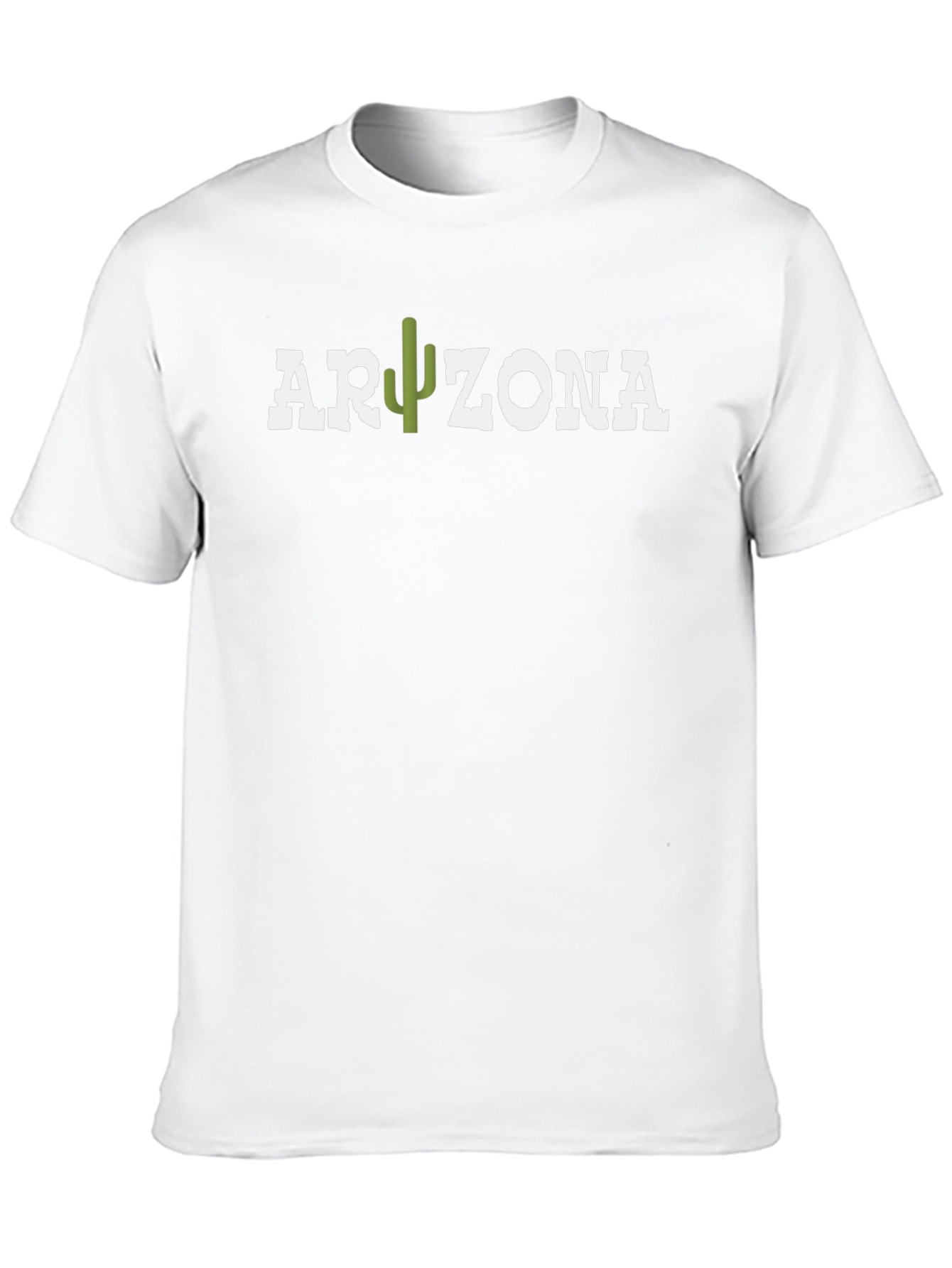 Arizona Cactus Graphic Print Black T-Shirt