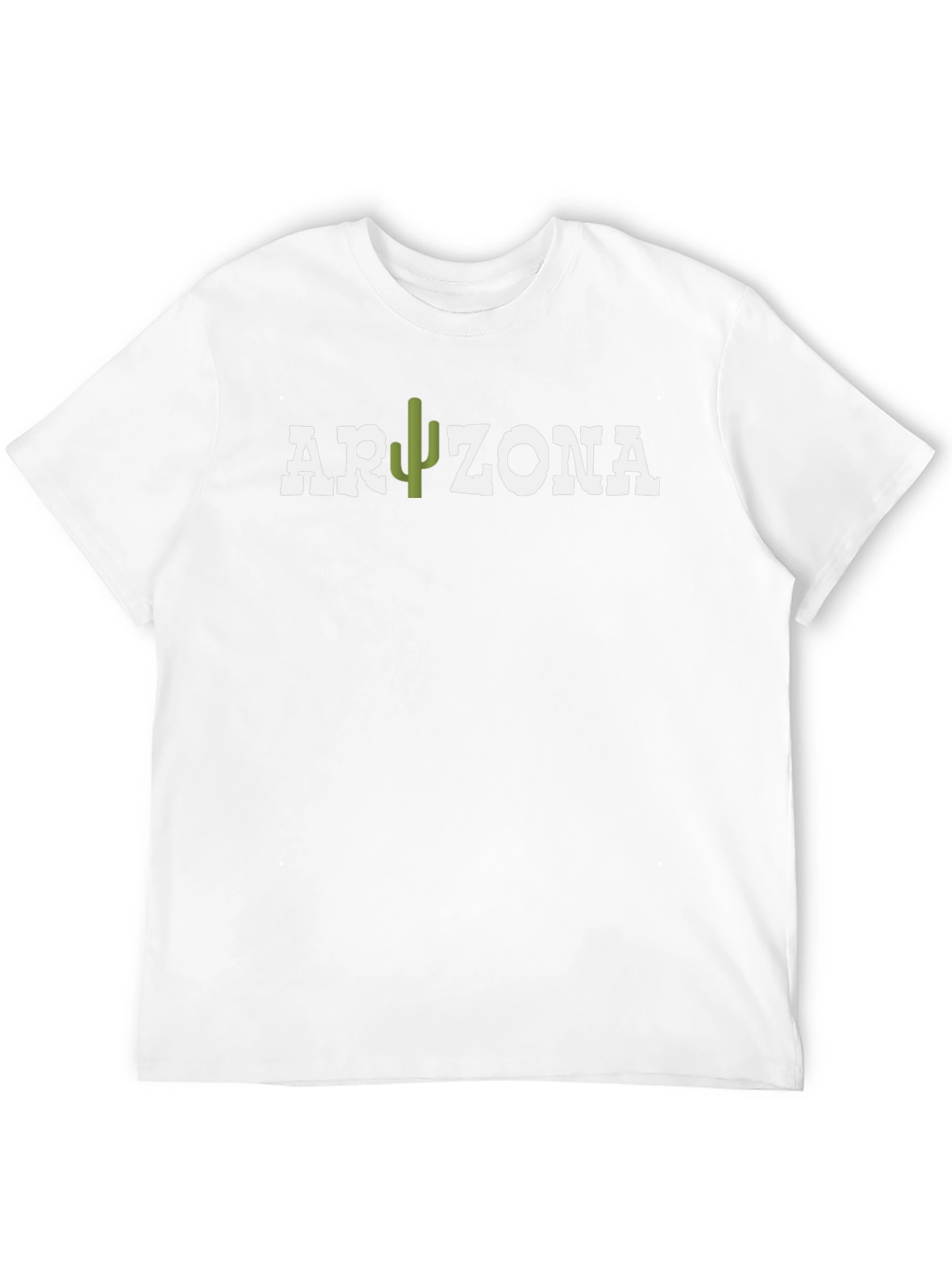 Arizona Cactus Graphic Print Black T-Shirt