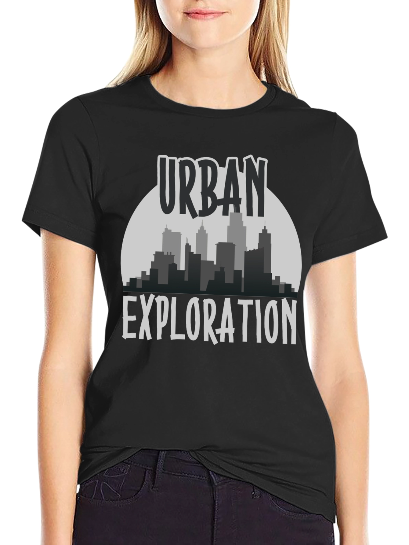 Urban Exploration Graphic Tee - Cityscape Design