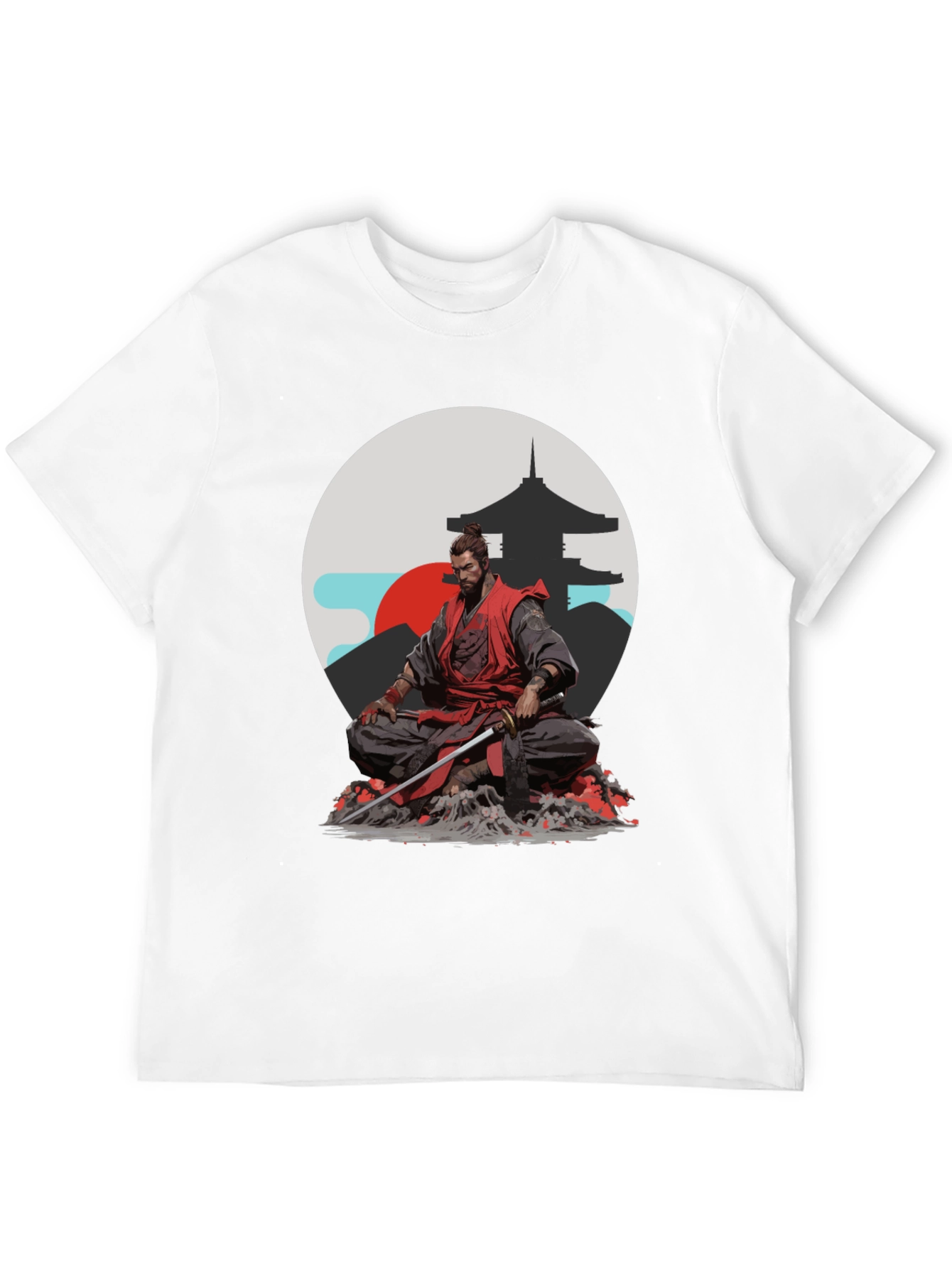 Samurai Graphic Tee - Japanese Warrior Style