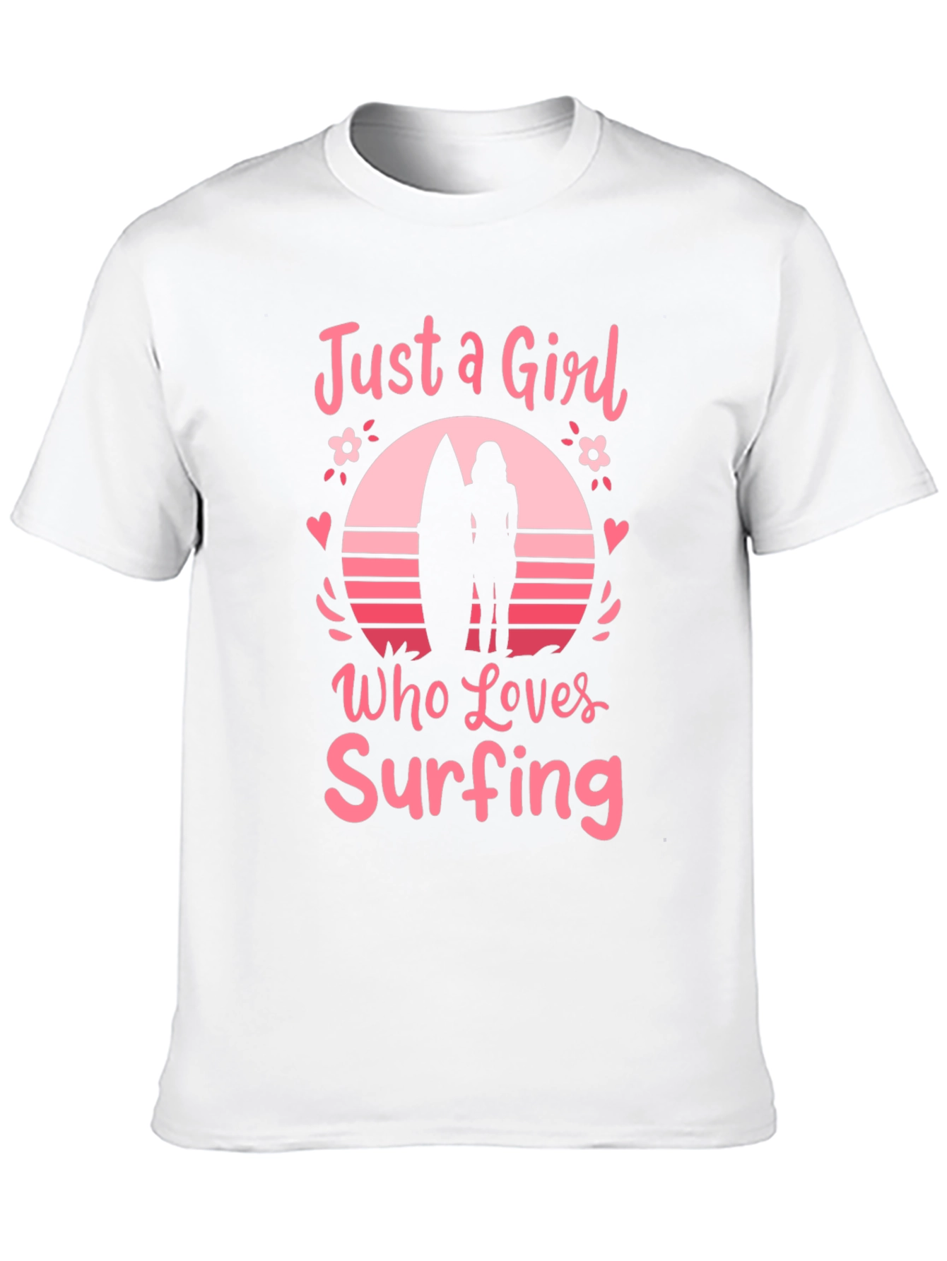 Just A Girl Who Loves Surfing Graphic Tee