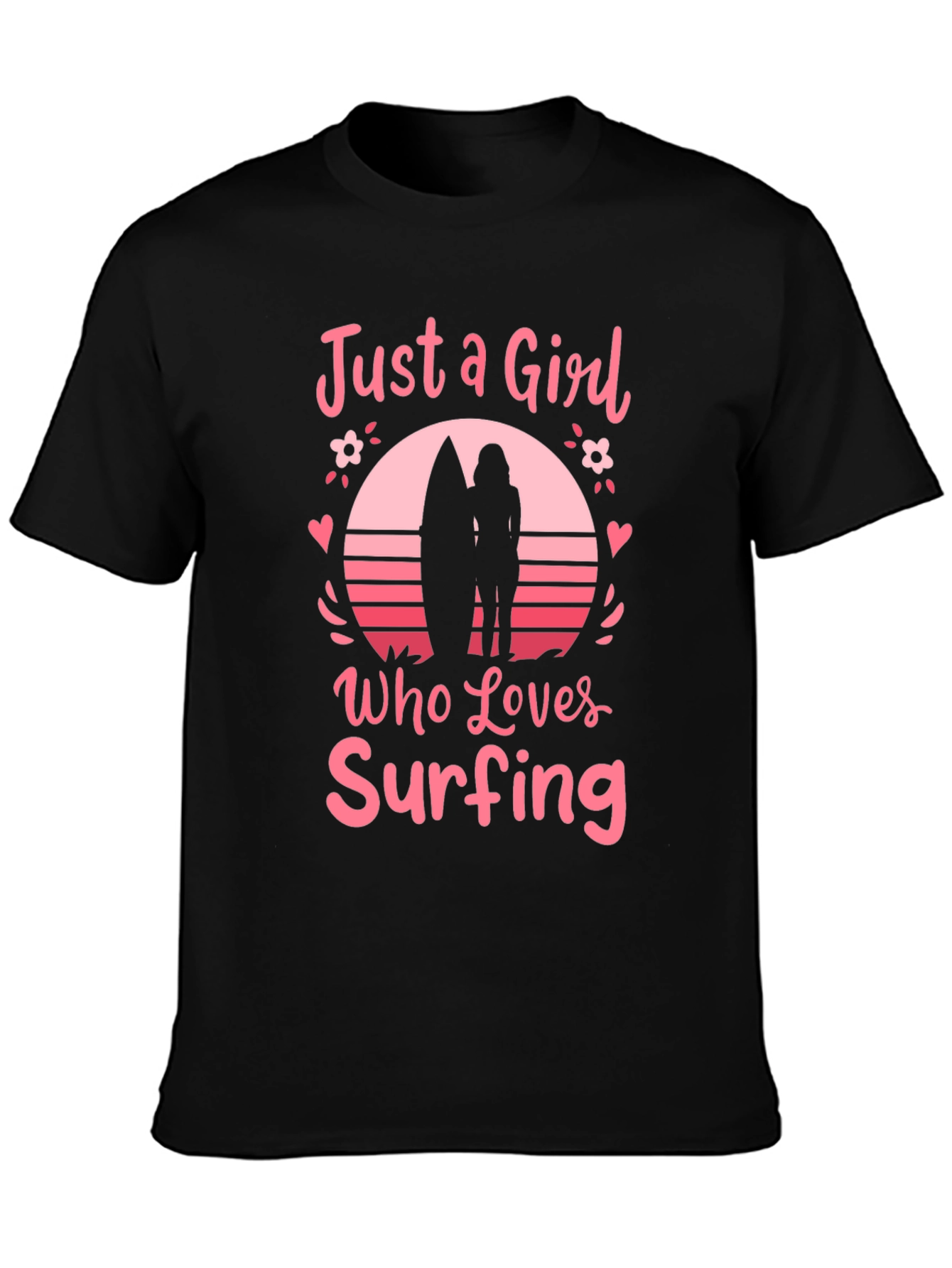 Just A Girl Who Loves Surfing Graphic Tee