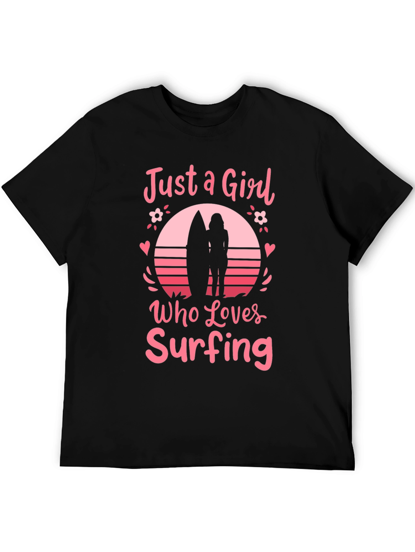 Just A Girl Who Loves Surfing Graphic Tee