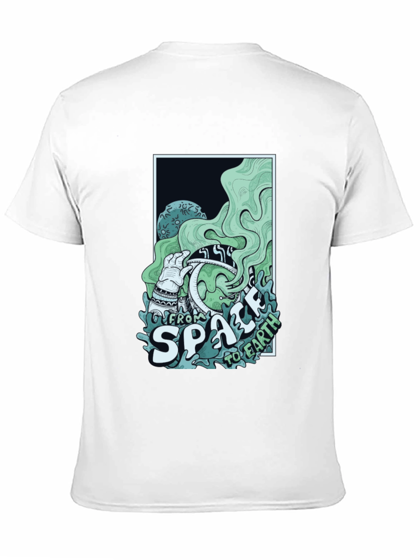 Space to Earth Graphic Tee - Black