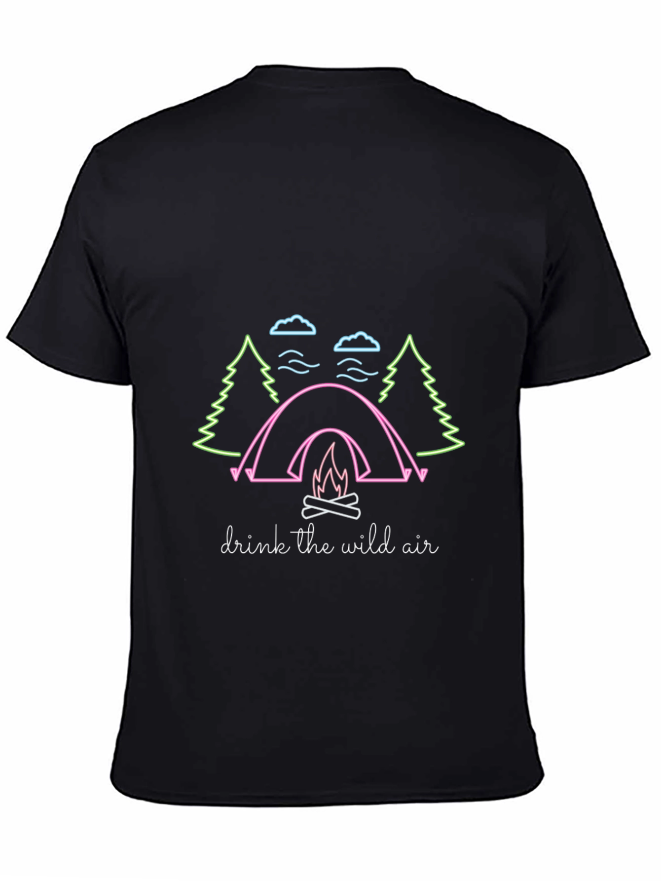 Camping Graphic Tee - Drink the Wild Air