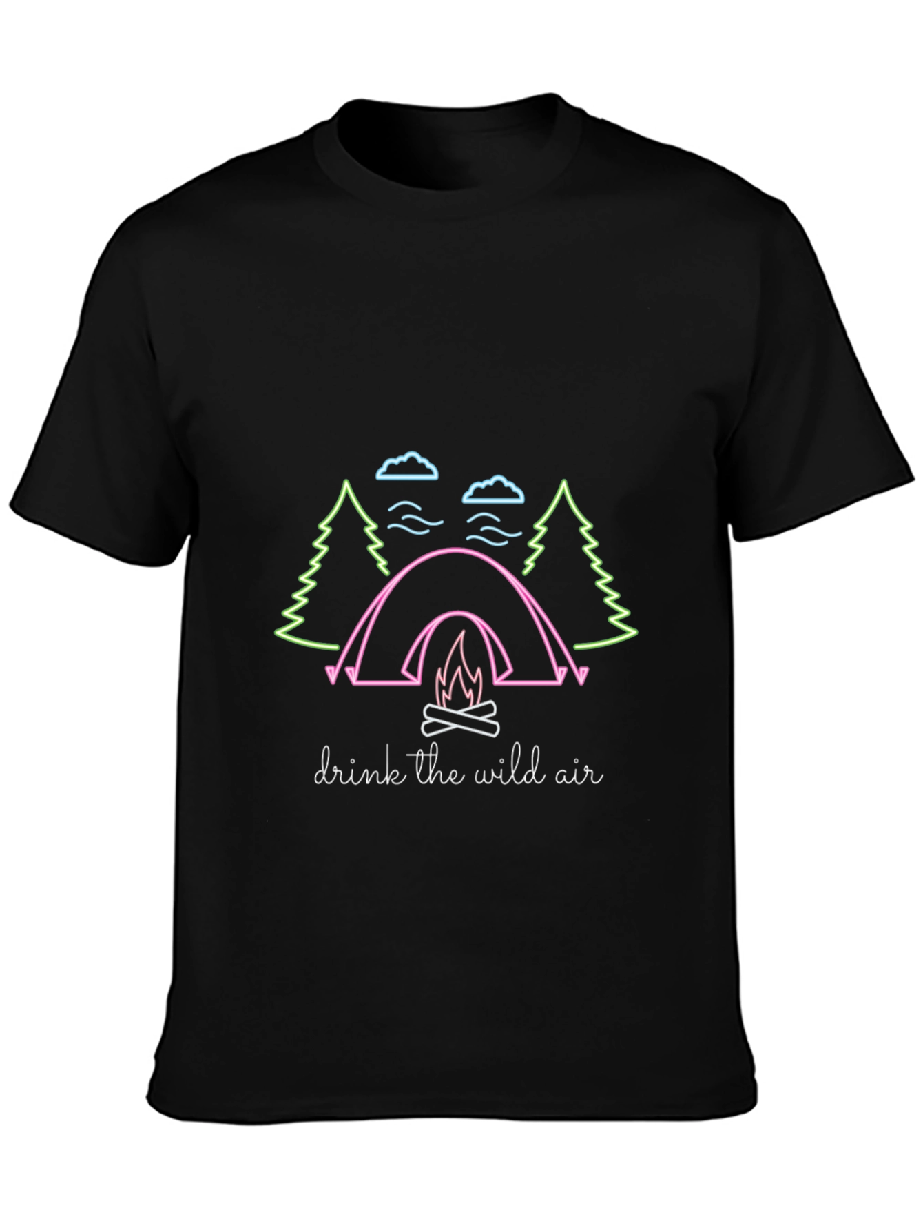 Camping Graphic Tee - Drink the Wild Air