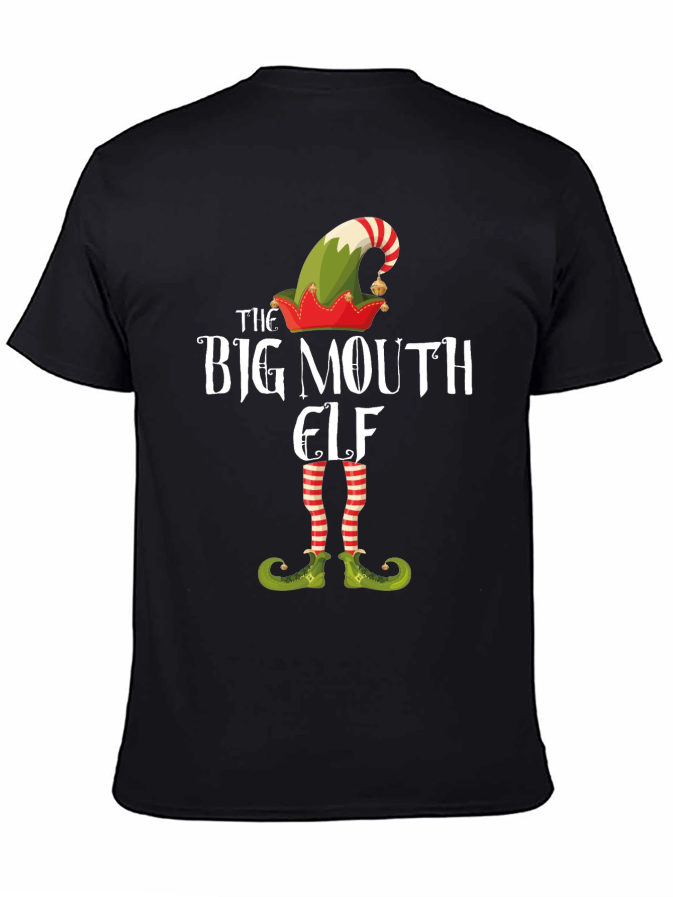 The Big Mouth Elf Graphic T-Shirt - Christmas Tee