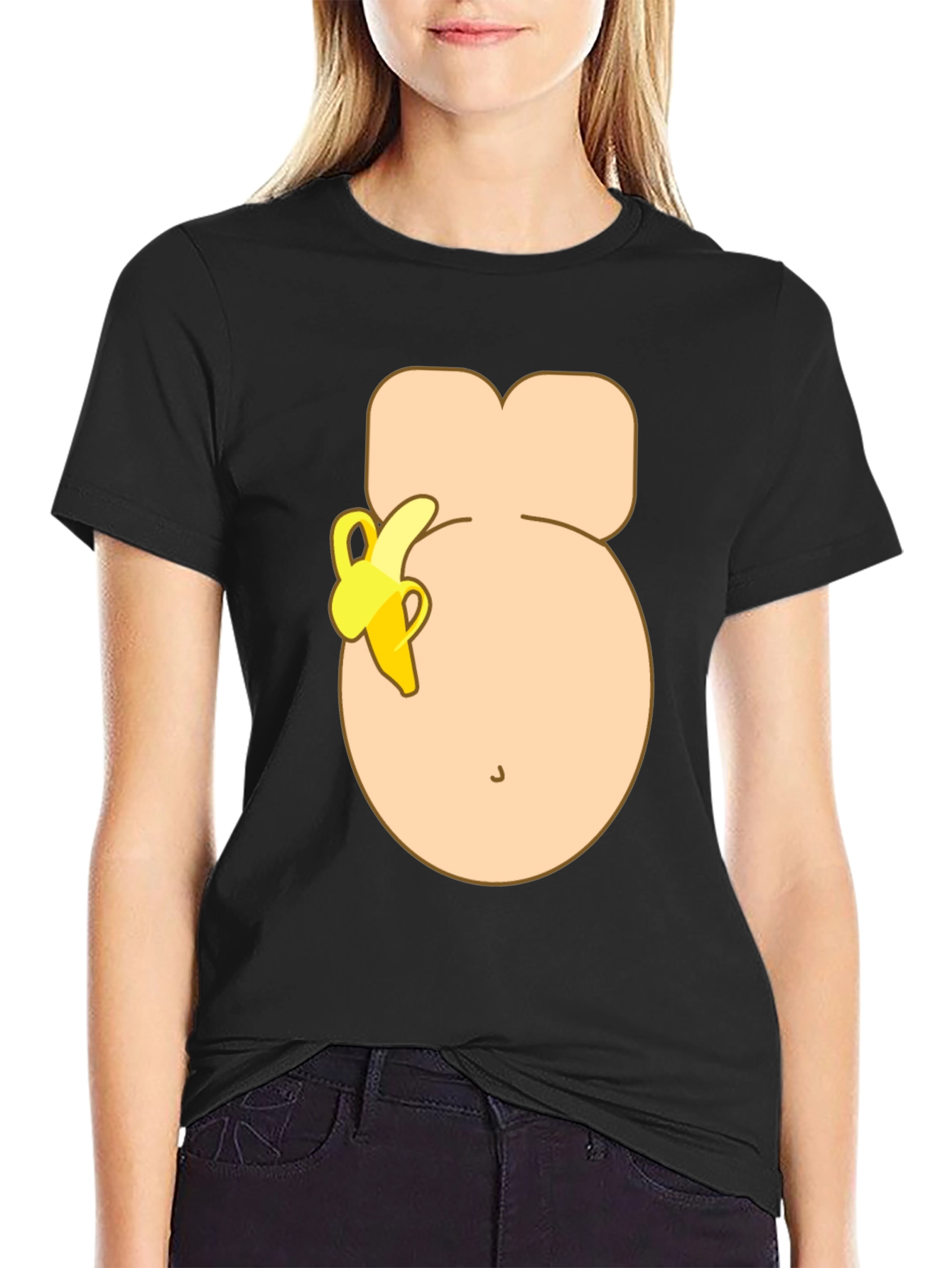 Funny Banana Belly T-Shirt