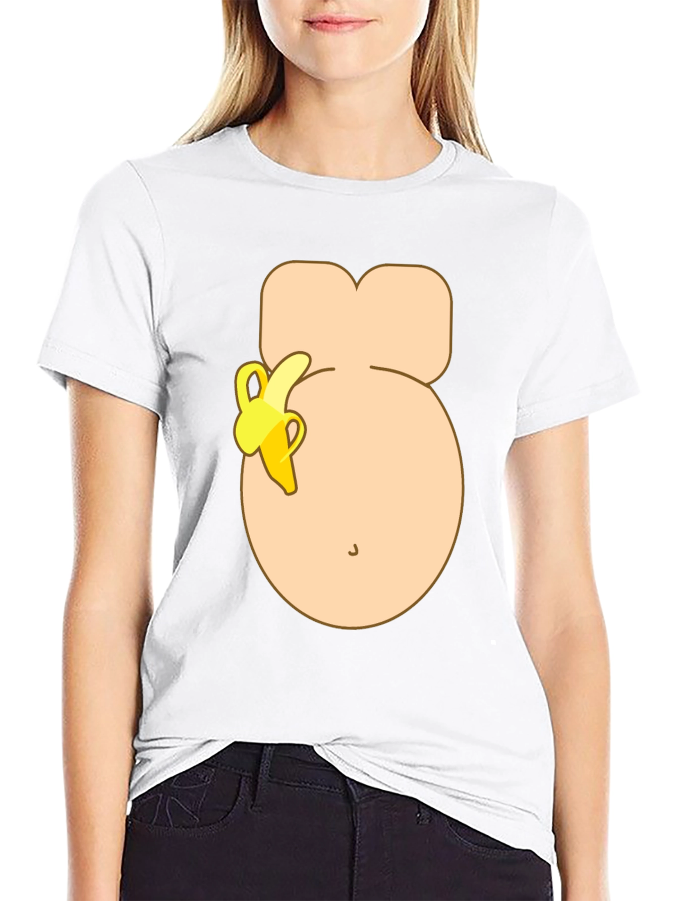 Funny Banana Belly T-Shirt