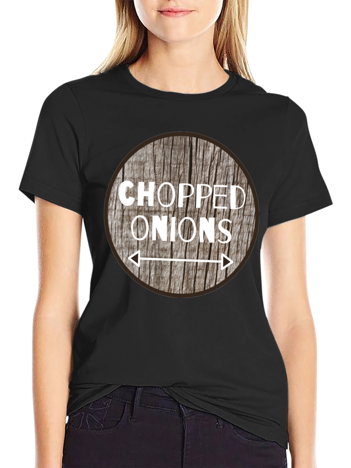 Chopped Onions Graphic Tee - Novelty Food Shirt
