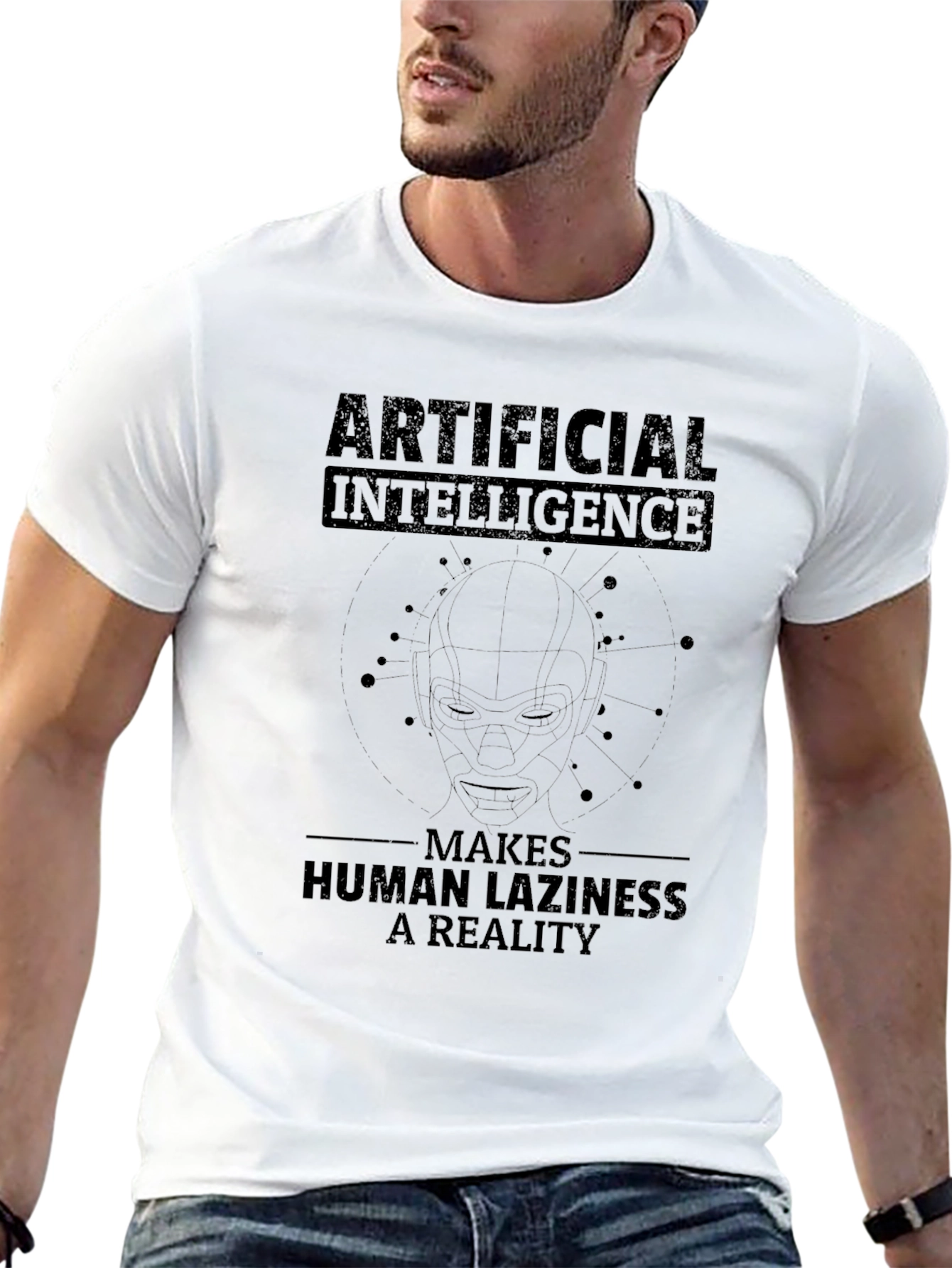 Artificial Intelligence Makes Laziness A Reality T-Shirt