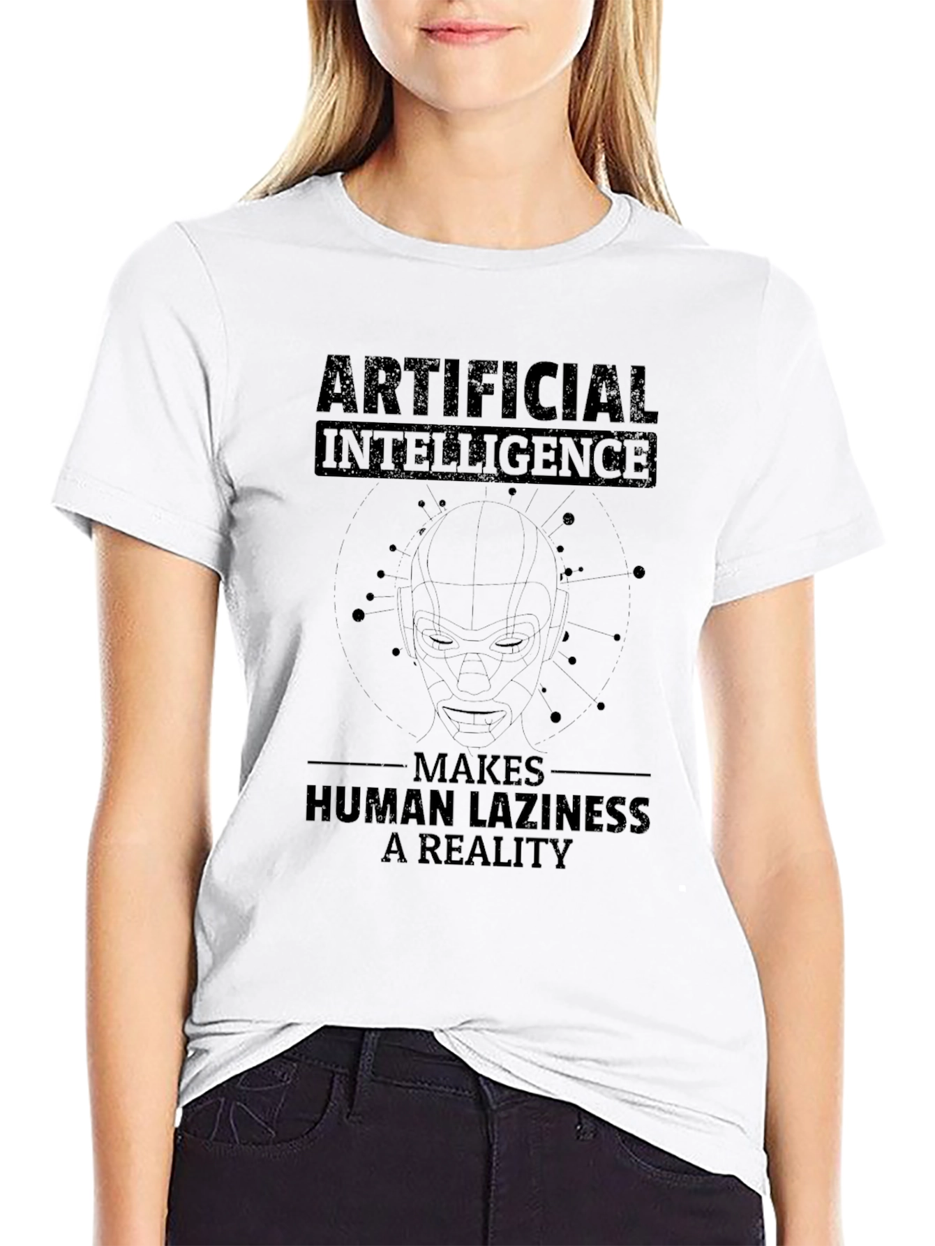 Artificial Intelligence Makes Laziness A Reality T-Shirt