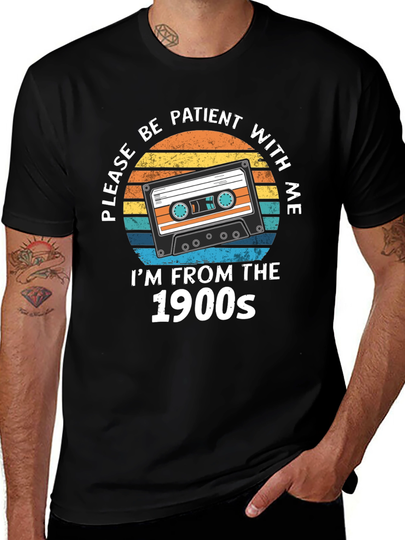 Retro Cassette Tape T-Shirt - 1900s Throwback Tee