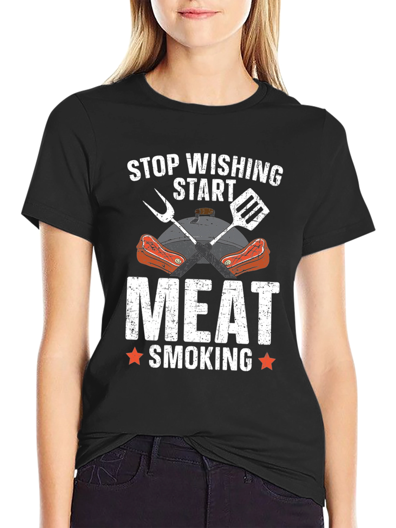 Meat Smoking BBQ Graphic Tee