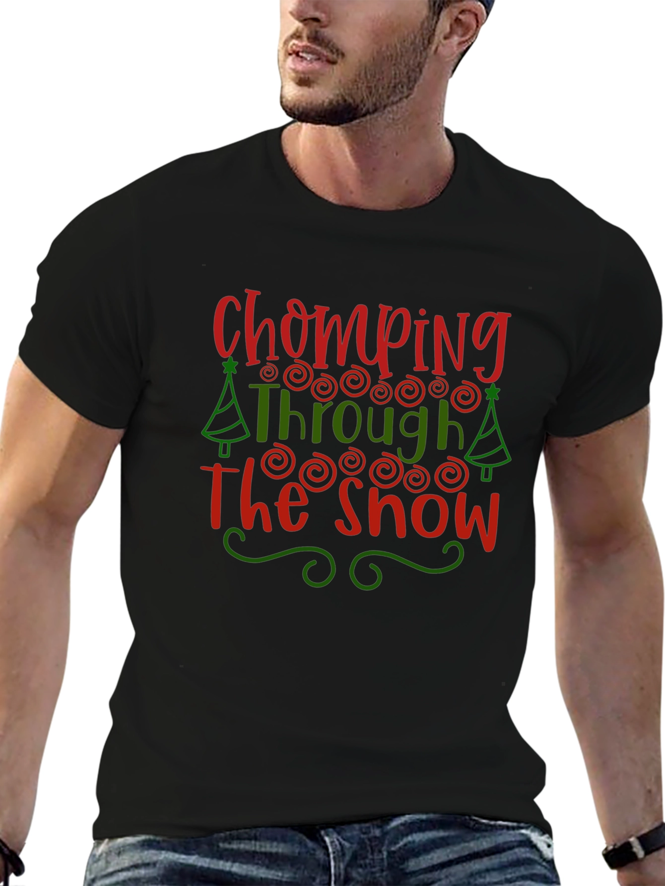 Chomping Through the Snow Christmas Tee