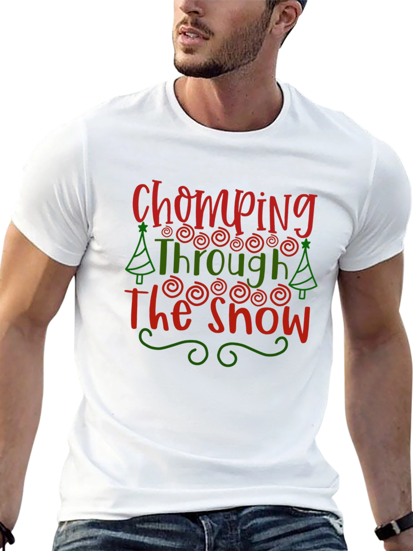 Chomping Through the Snow Christmas Tee