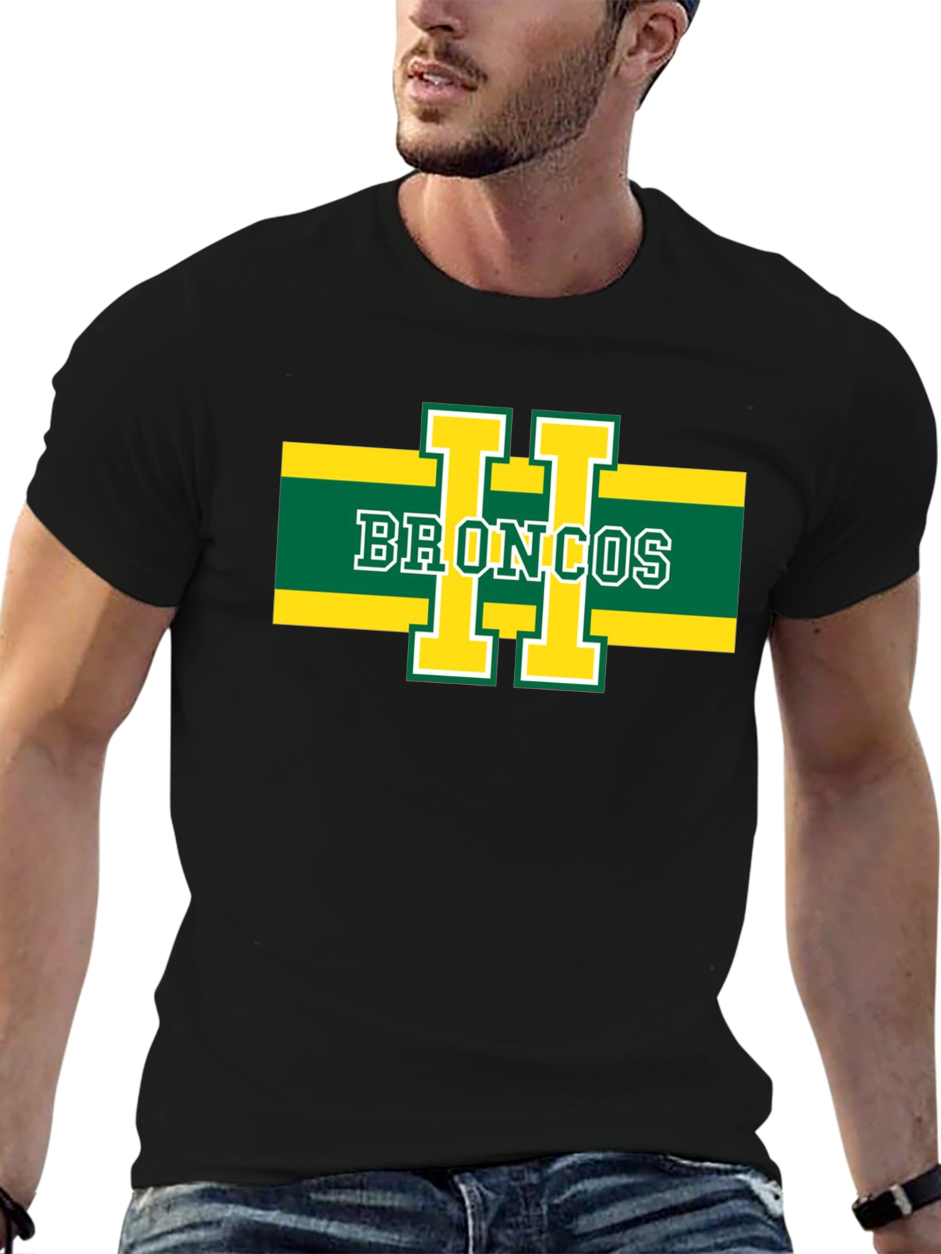 Broncos Graphic T-Shirt - Black
