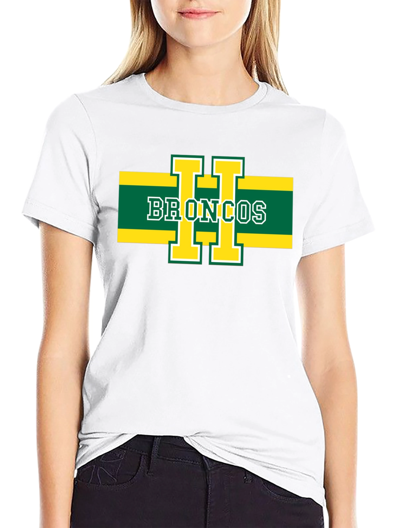 Broncos Graphic T-Shirt - Black