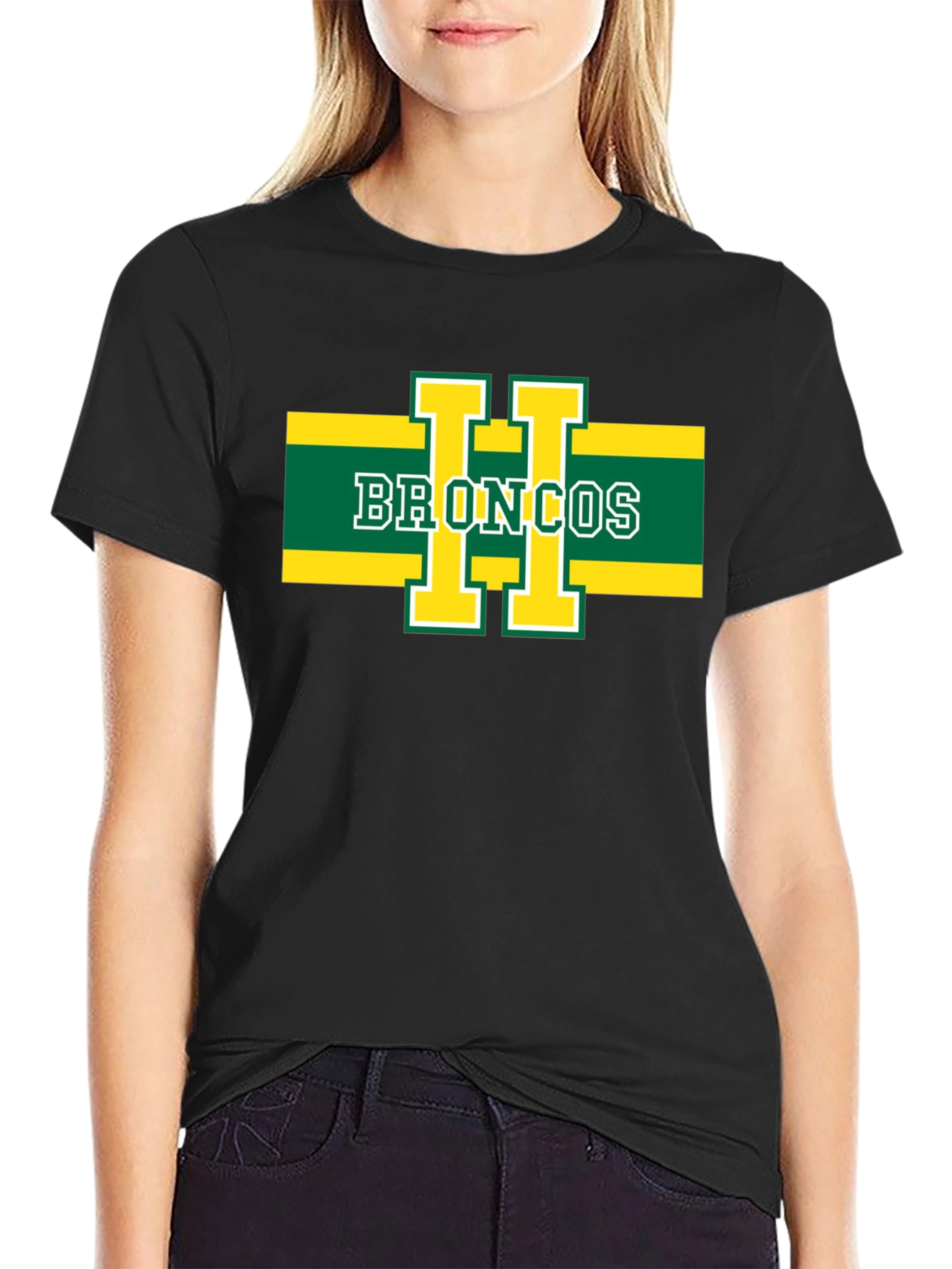 Broncos Graphic T-Shirt - Black