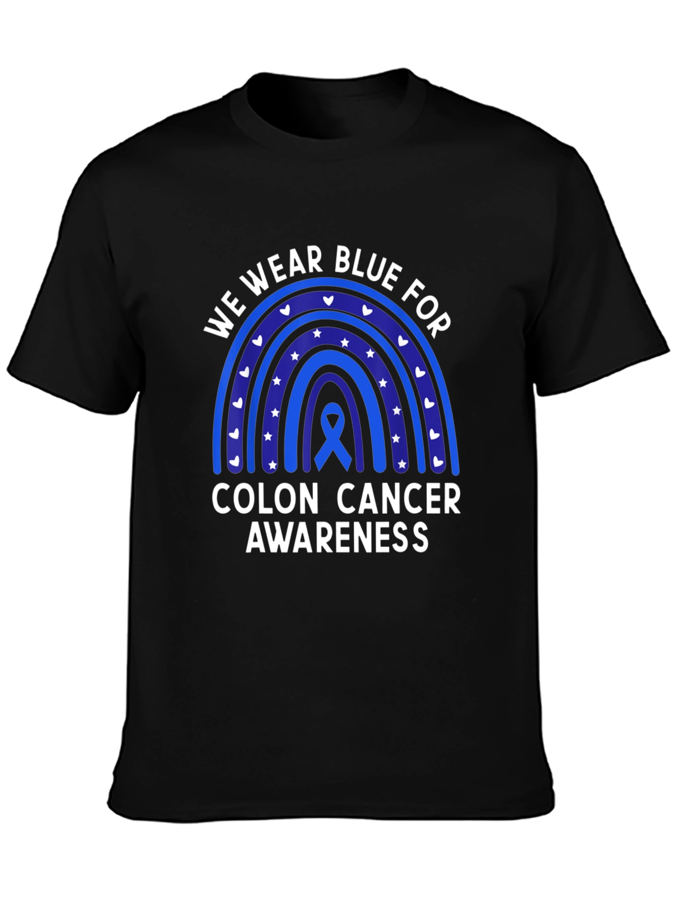 Colon Cancer Awareness Rainbow T-Shirt