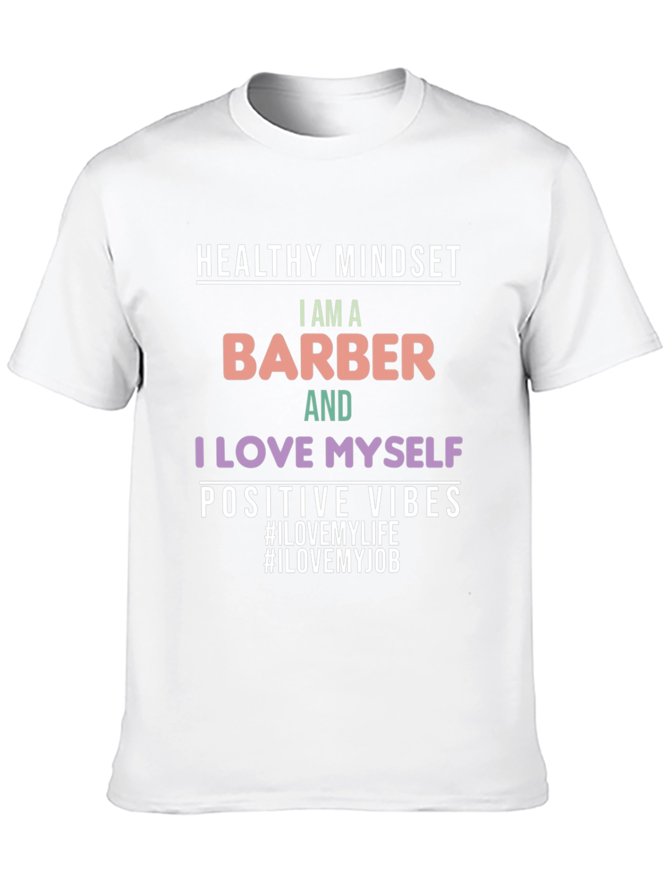 Barber Pride T-Shirt - Healthy Mindset Positive Vibes