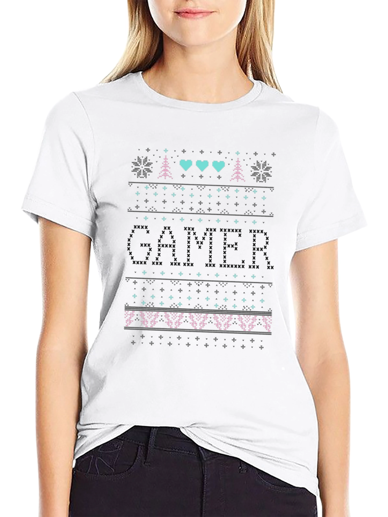 Ugly Christmas Sweater Style T-Shirt