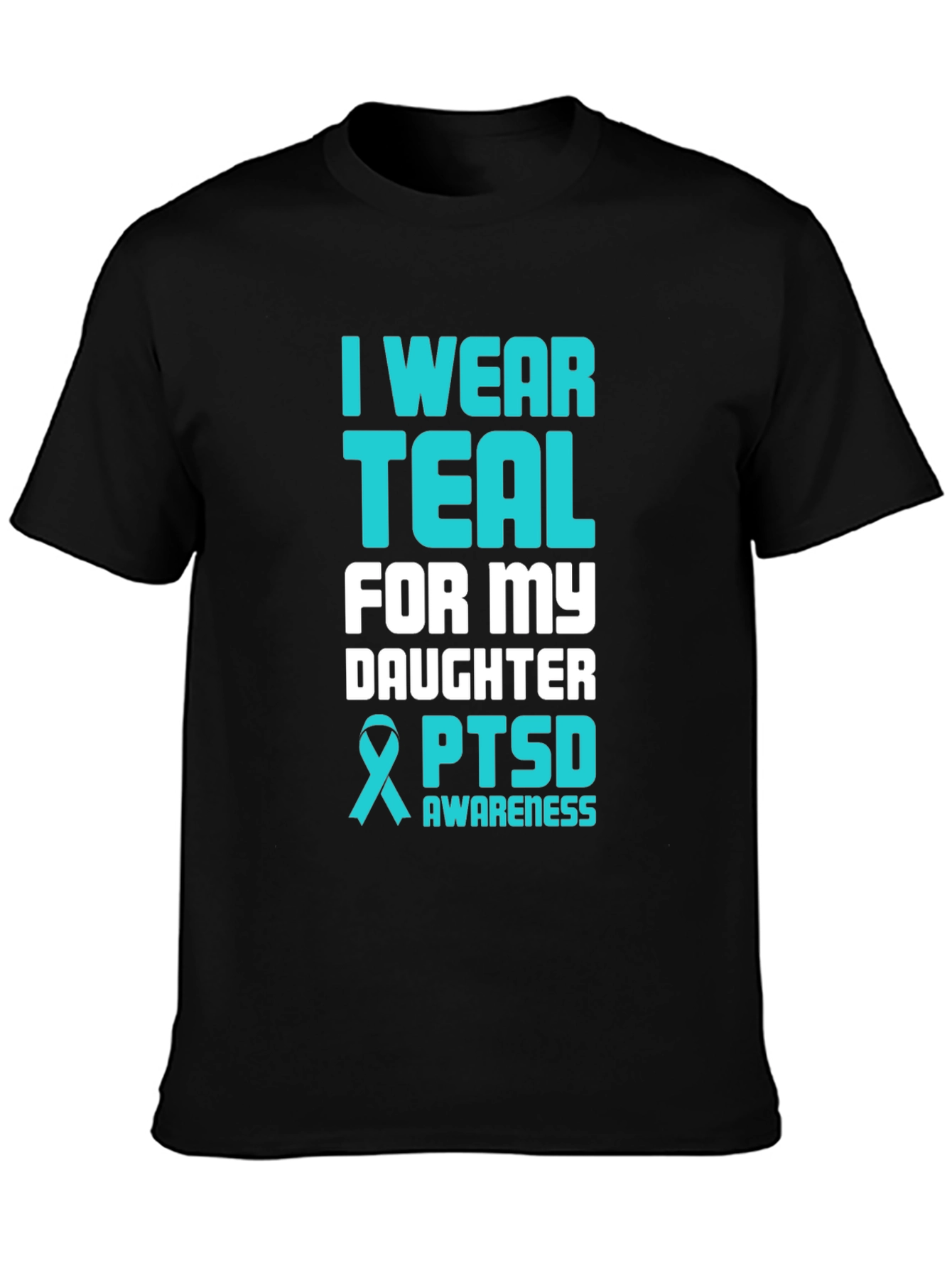 Teal PTSD Awareness Graphic T-Shirt