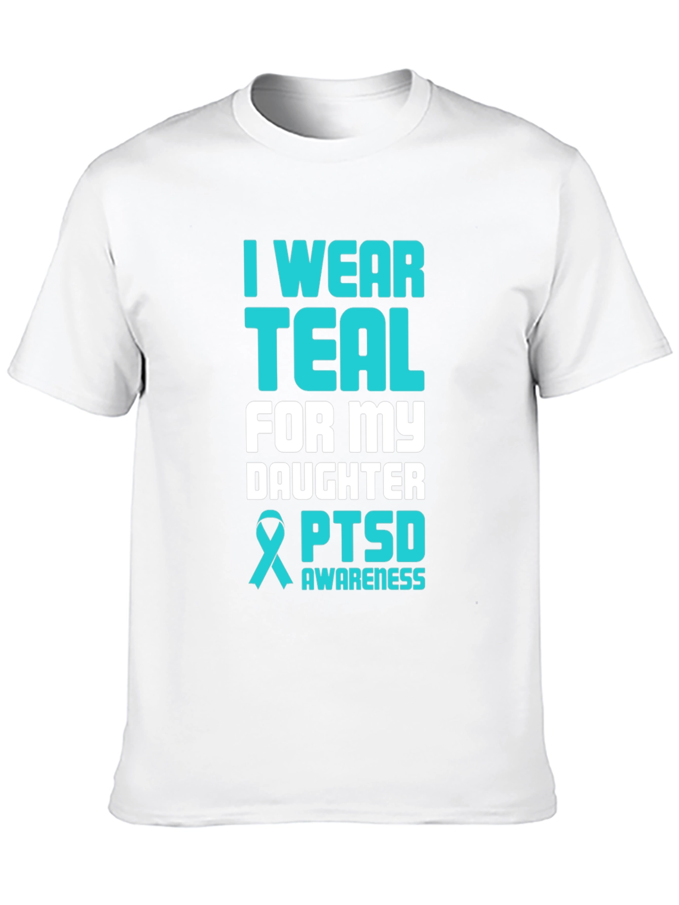 Teal PTSD Awareness Graphic T-Shirt
