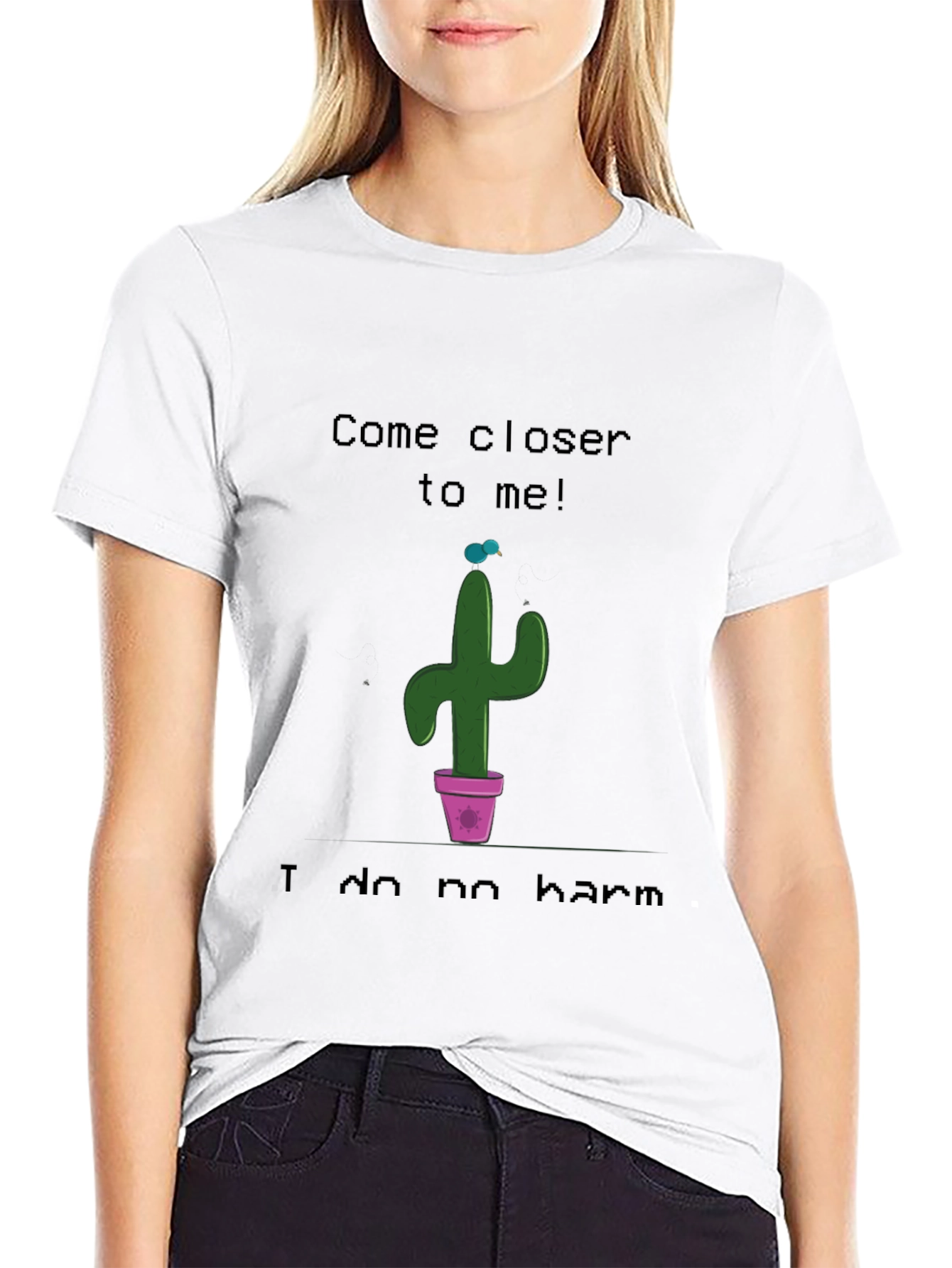 Come Closer Cactus Graphic T-Shirt