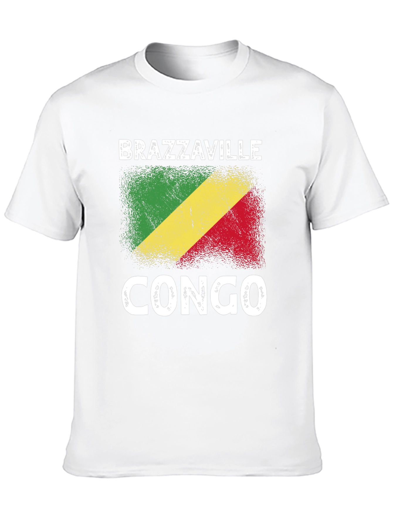 Brazzaville Congo Flag Graphic T-Shirt