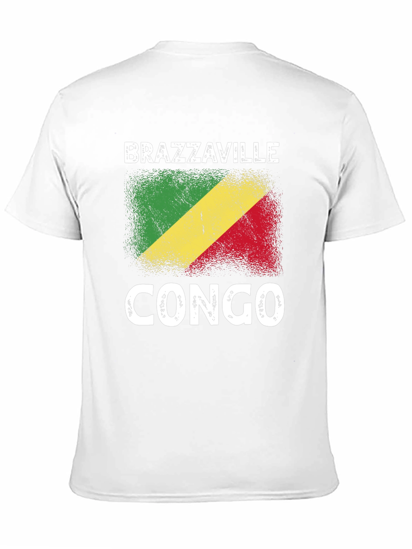 Brazzaville Congo Flag Graphic T-Shirt