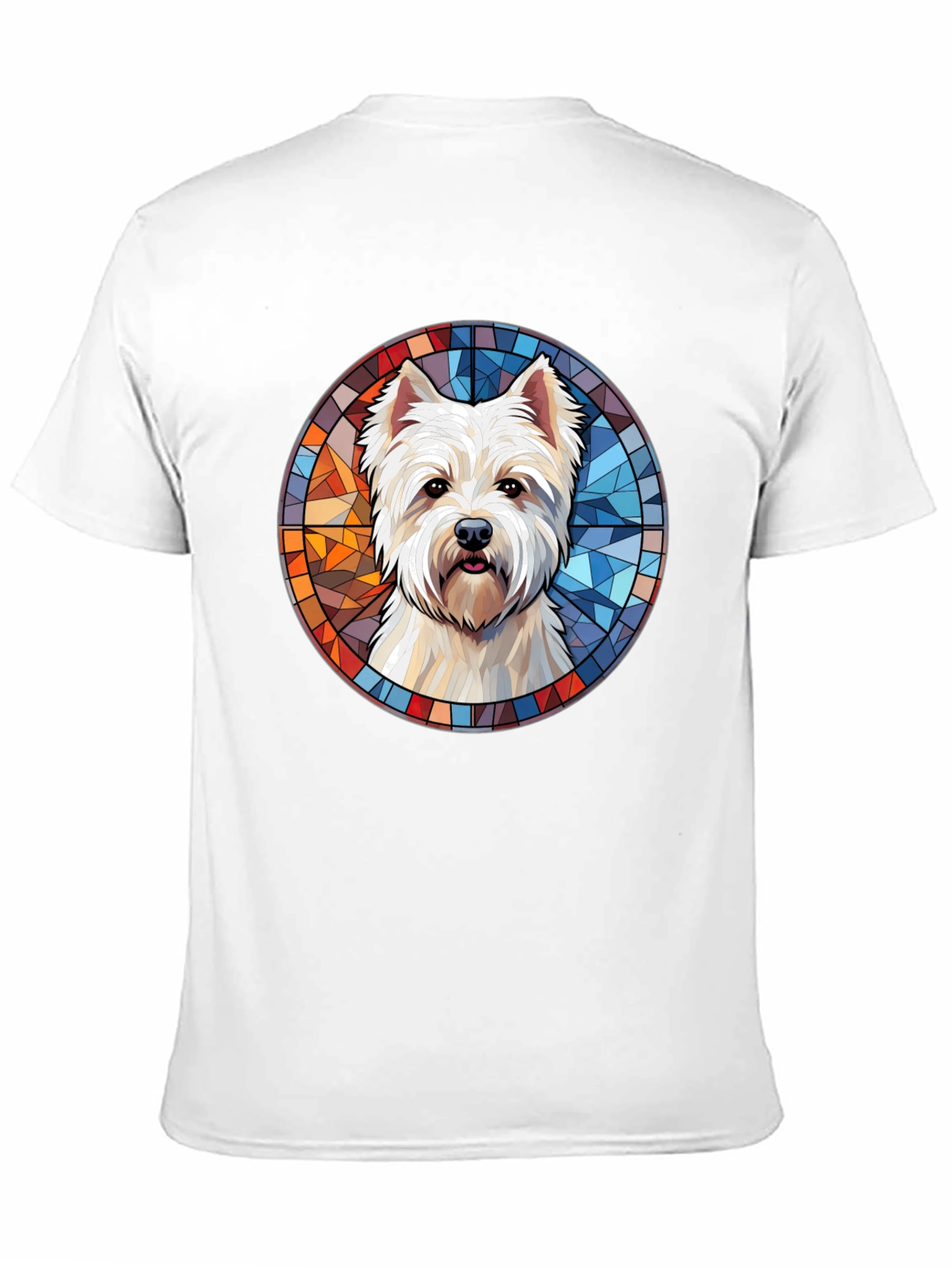 Westie Dog Stained Glass T-Shirt
