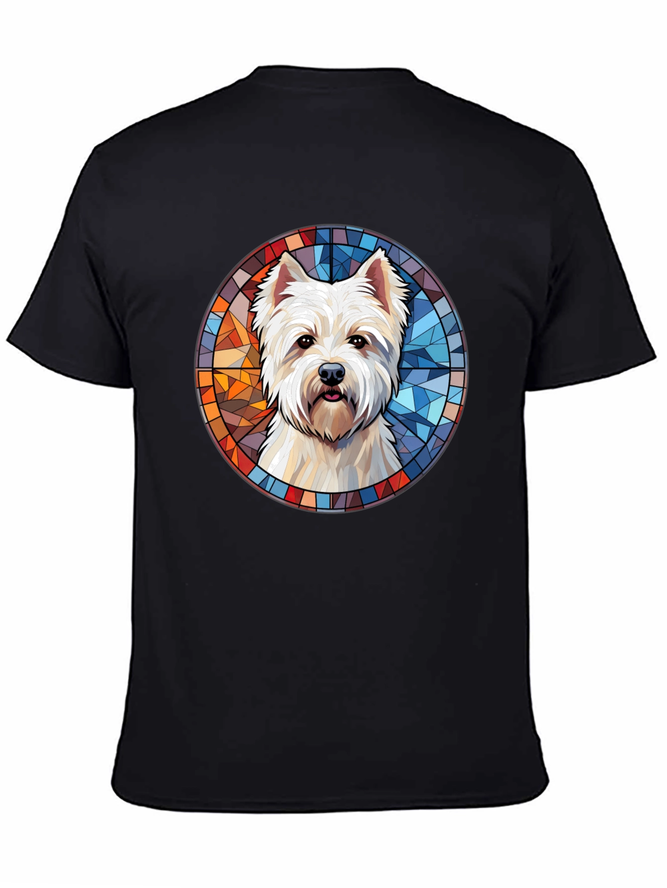 Westie Dog Stained Glass T-Shirt