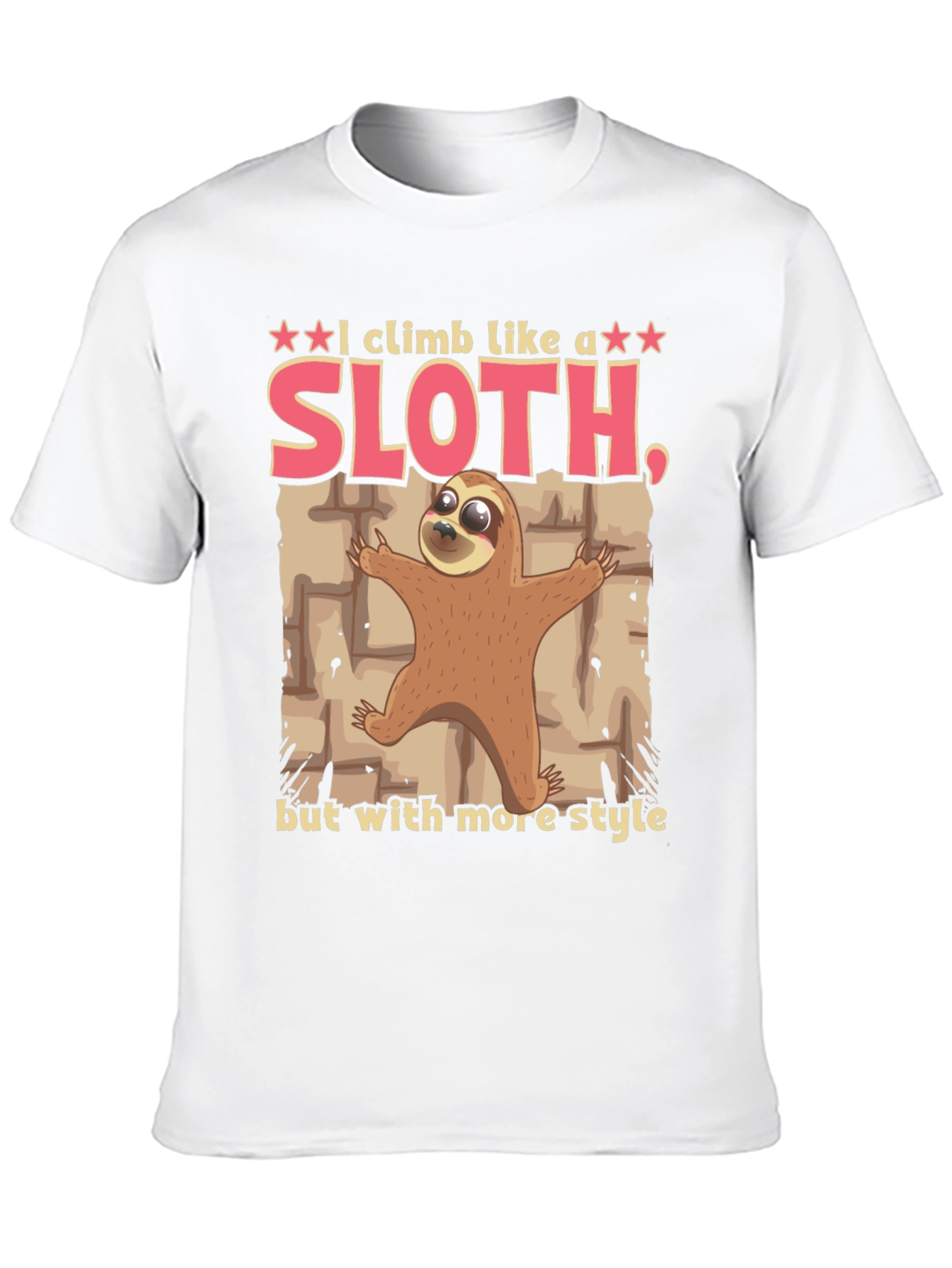 Funny Sloth Climbing Style T-Shirt