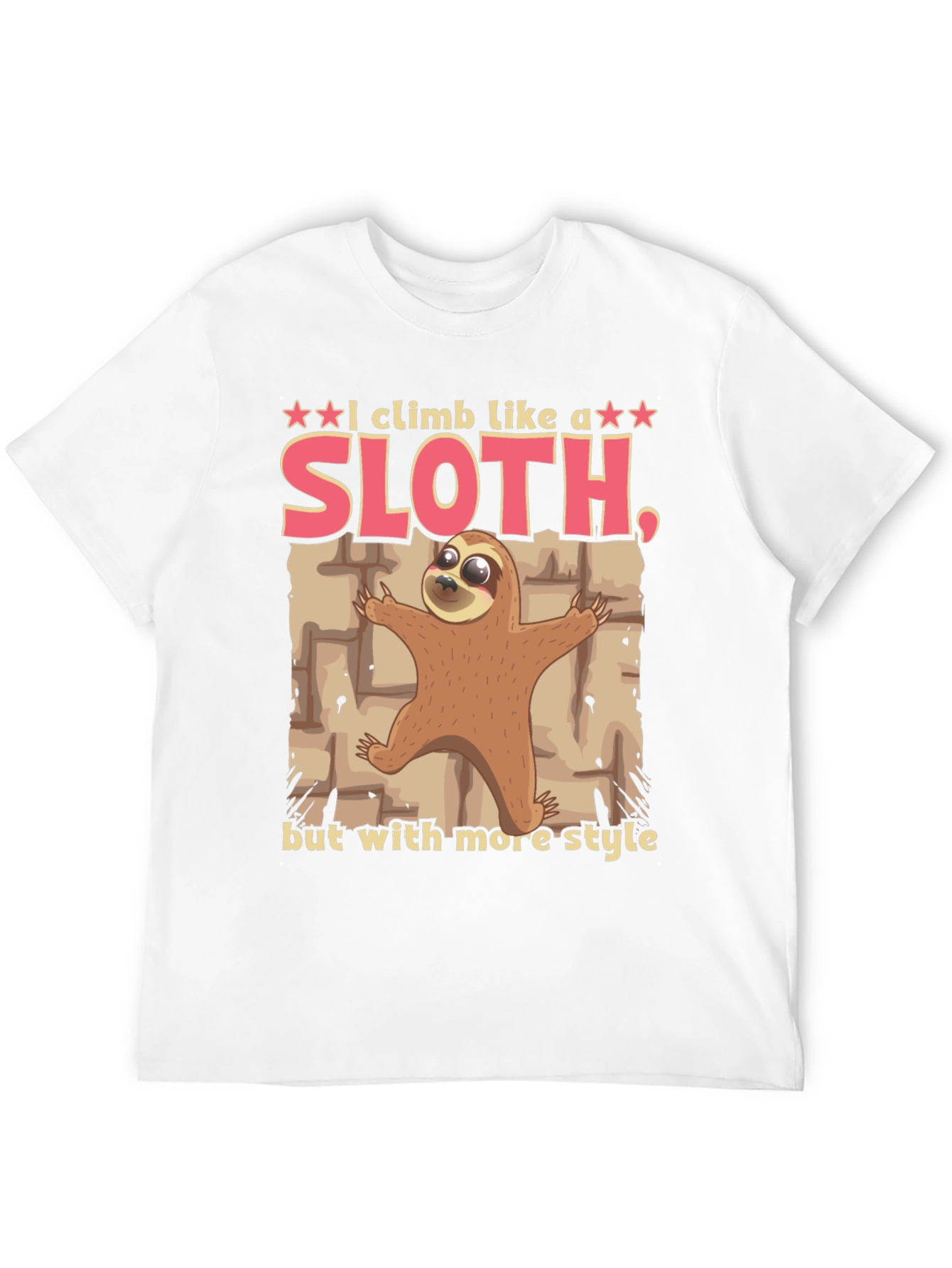 Funny Sloth Climbing Style T-Shirt