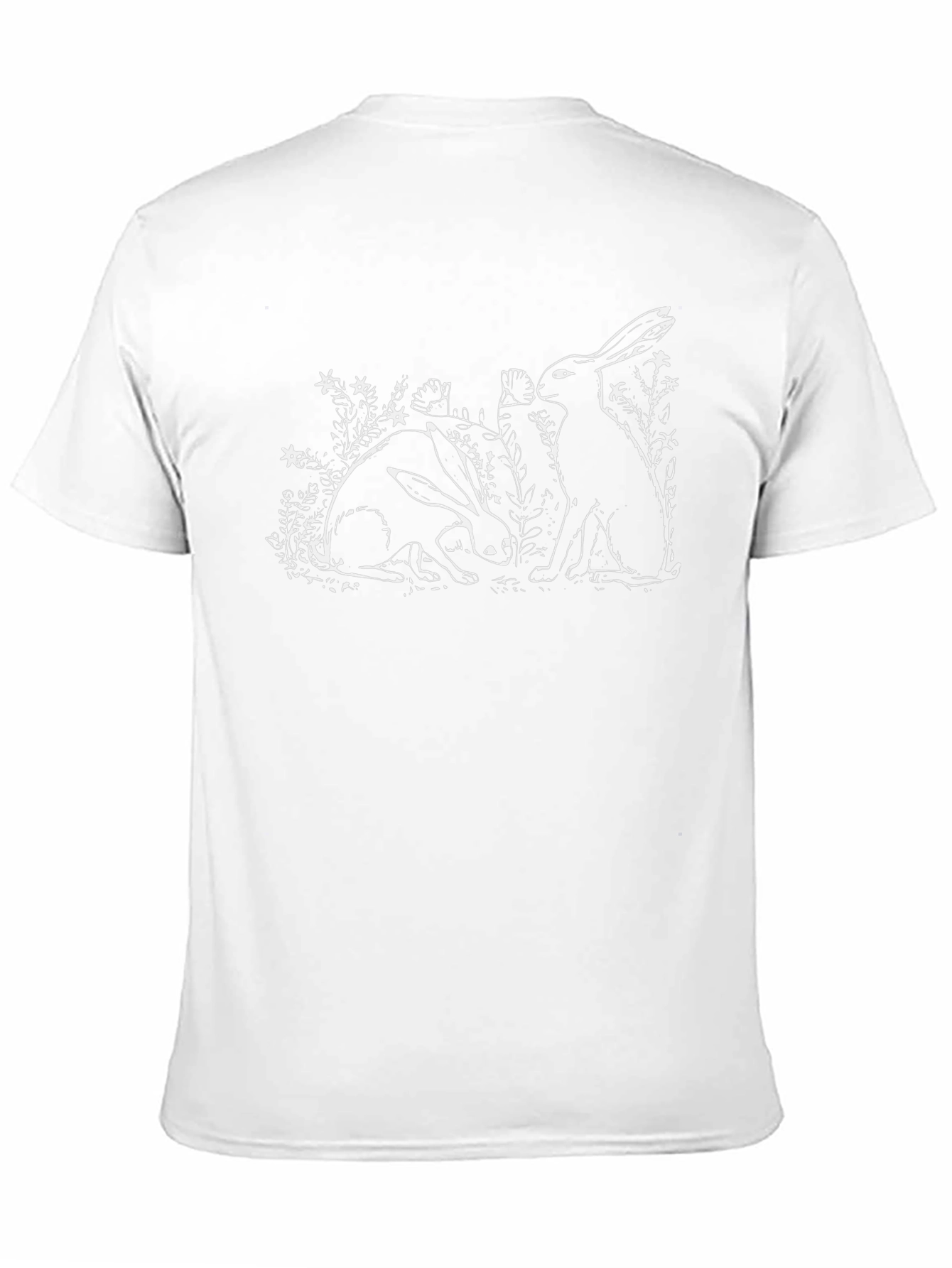 Rabbit Graphic Black T-Shirt